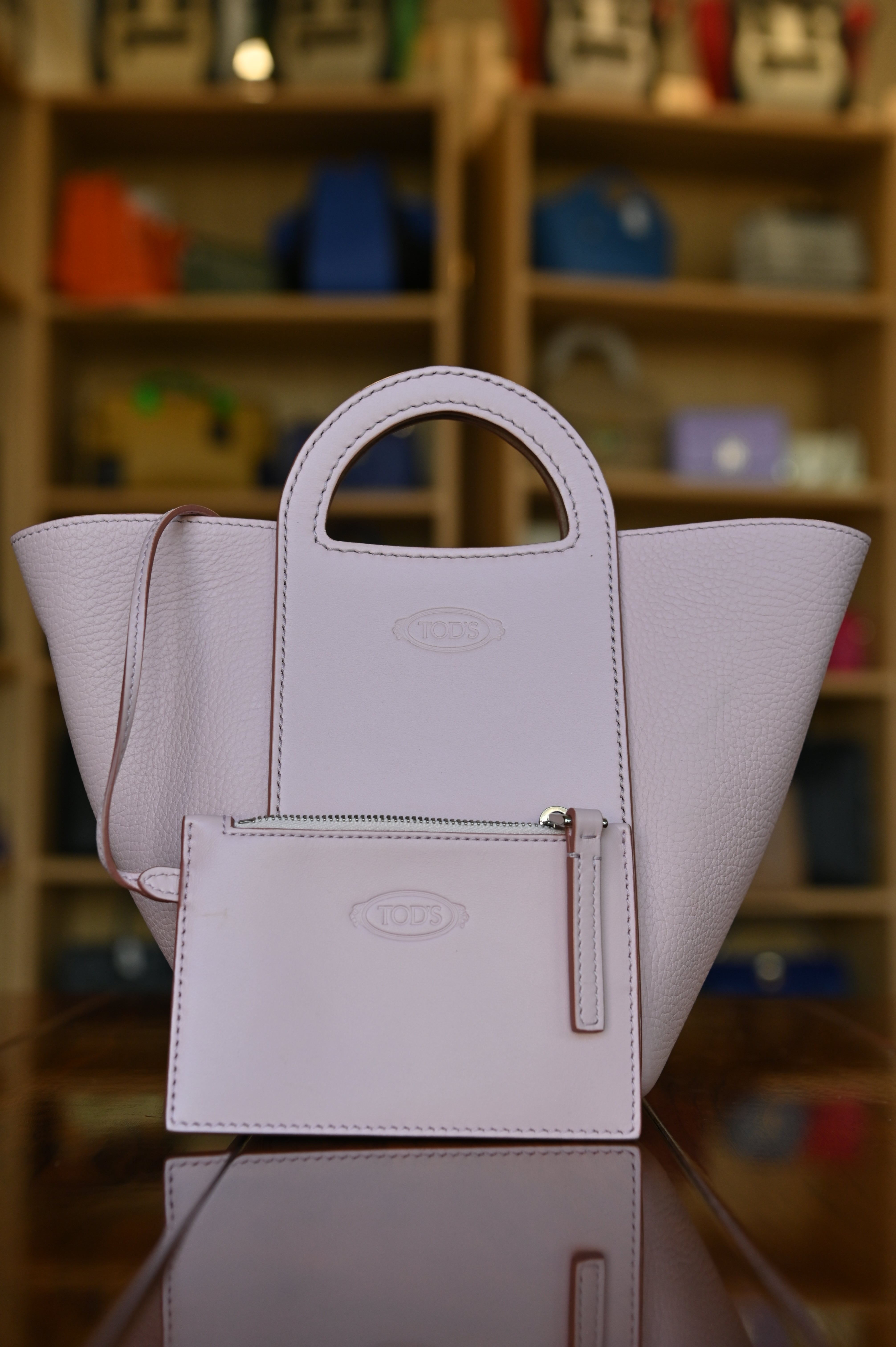Tod's Pink Small Bucket Shoulder Bag