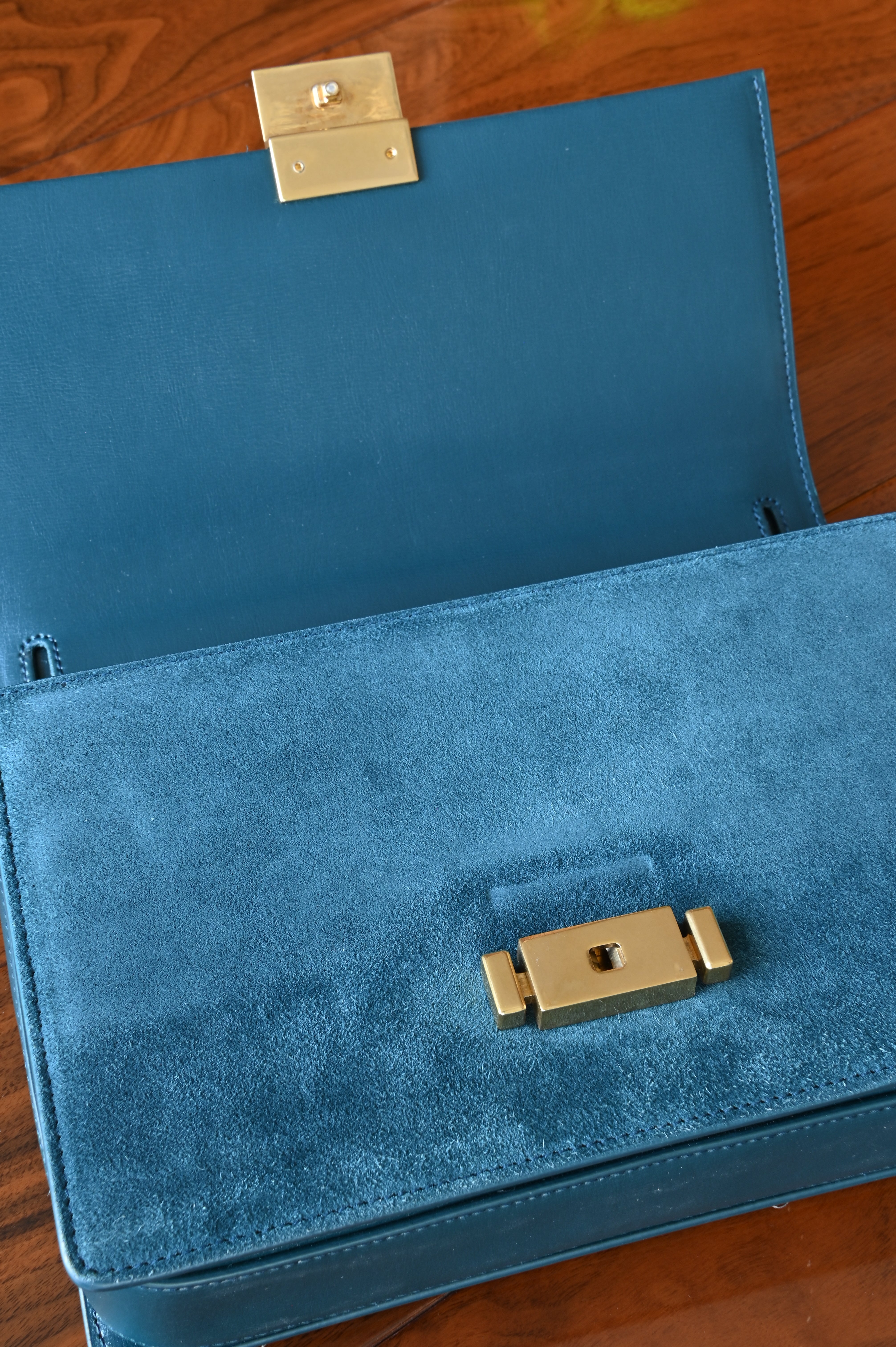 Saint Laurent Dark Green Bellechasse Shoulder Bag