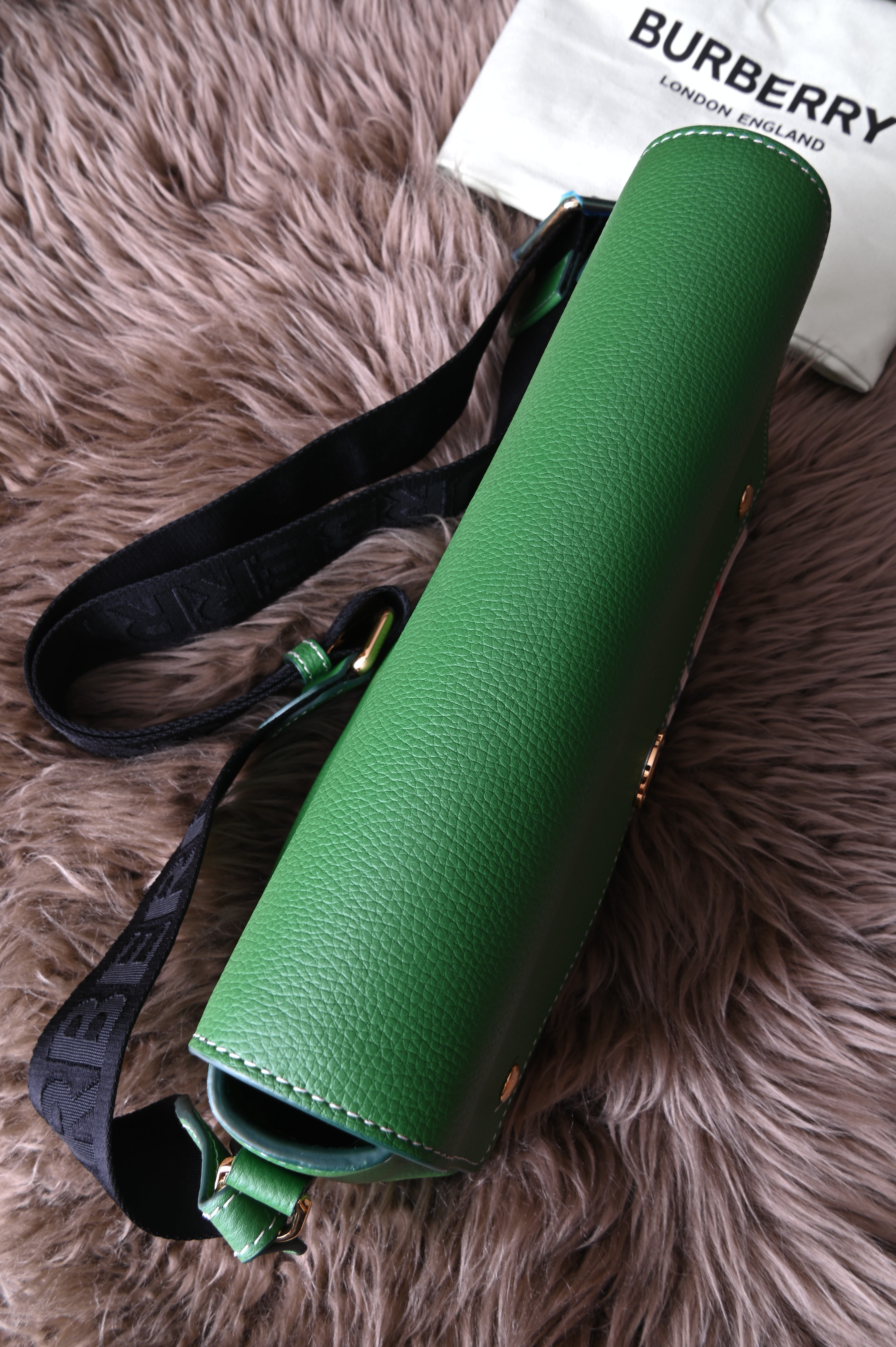 BURBERRY Checked leather cross-body bag