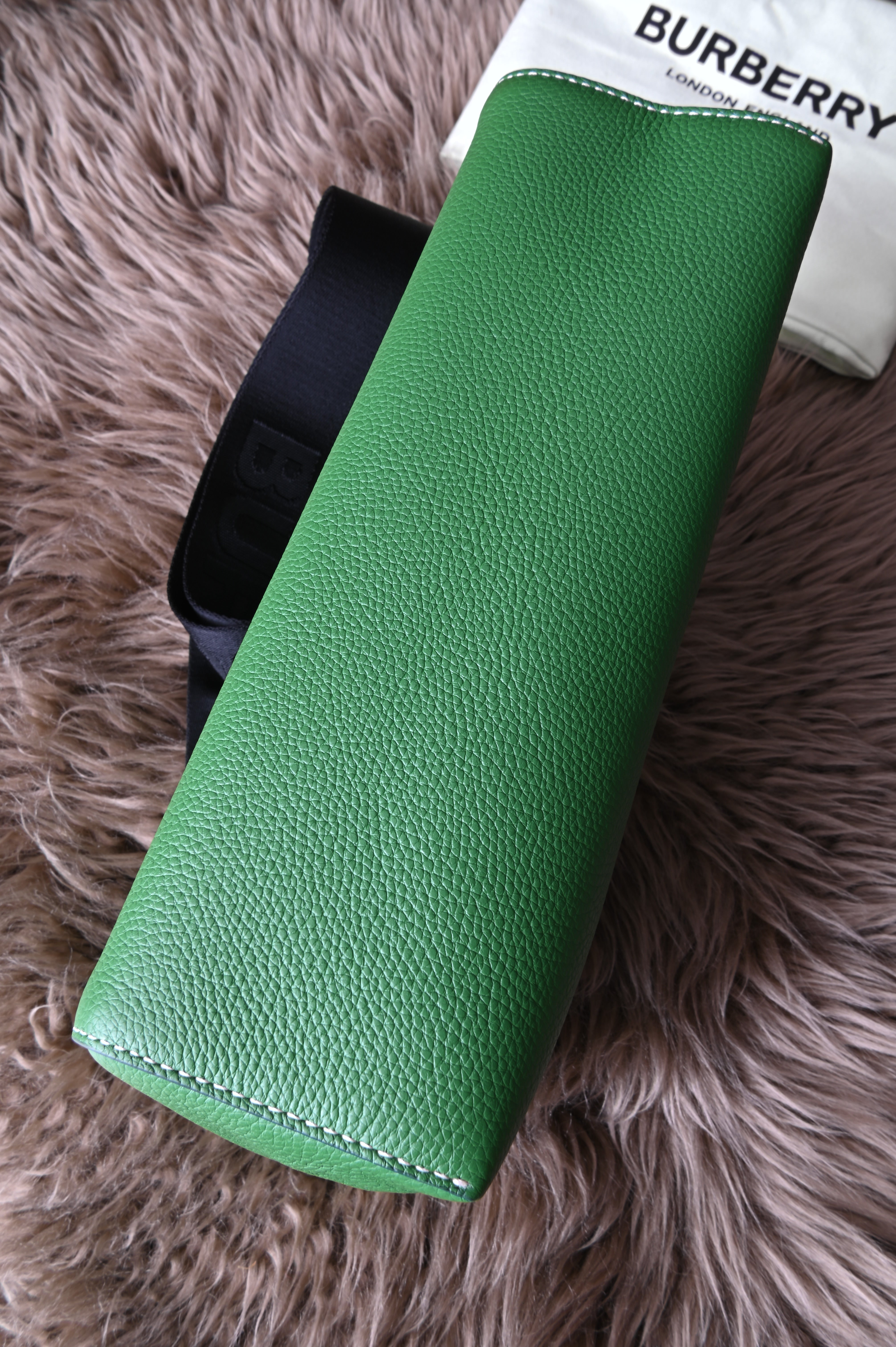 BURBERRY Checked leather cross-body bag