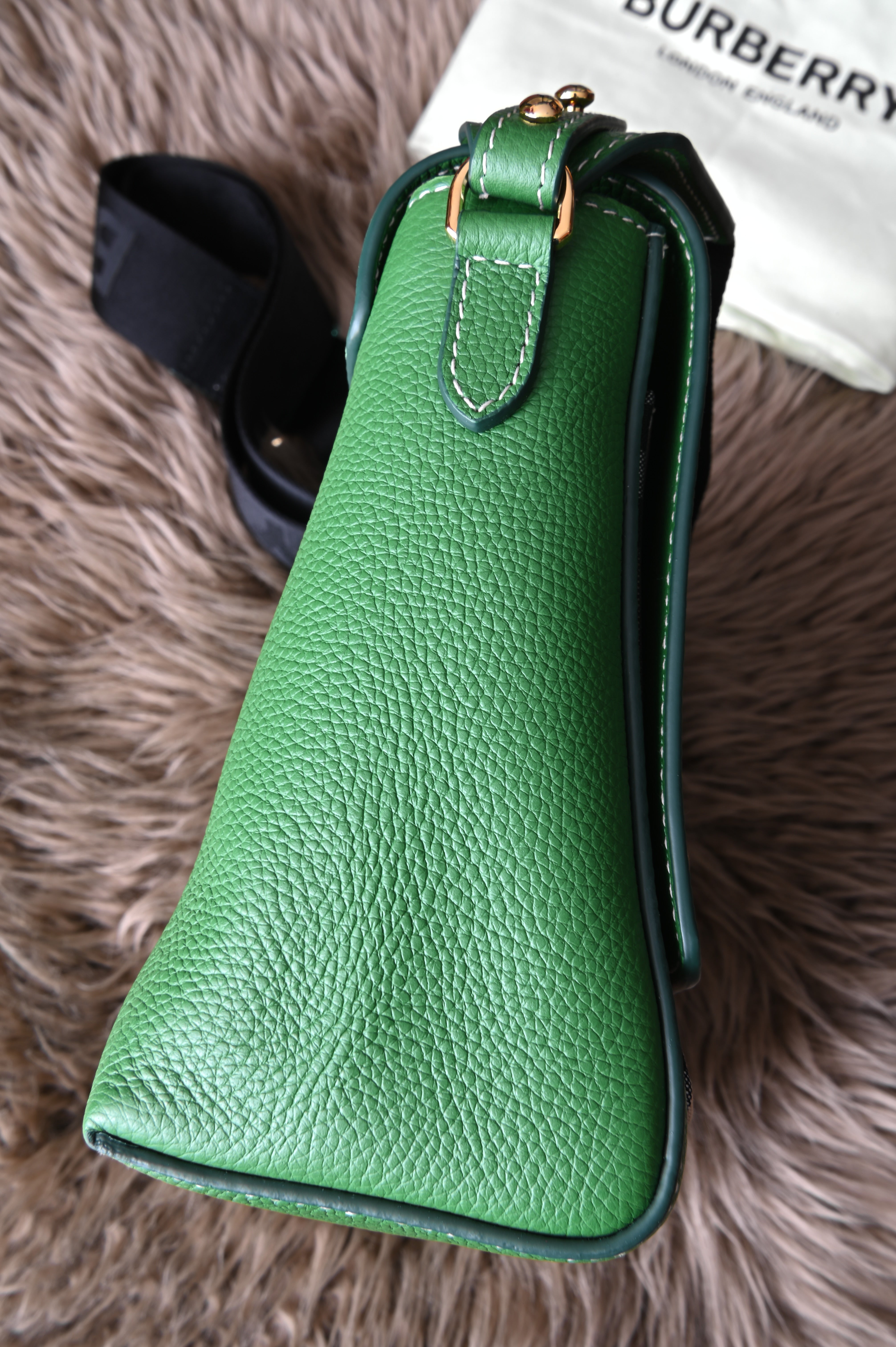BURBERRY Checked leather cross-body bag