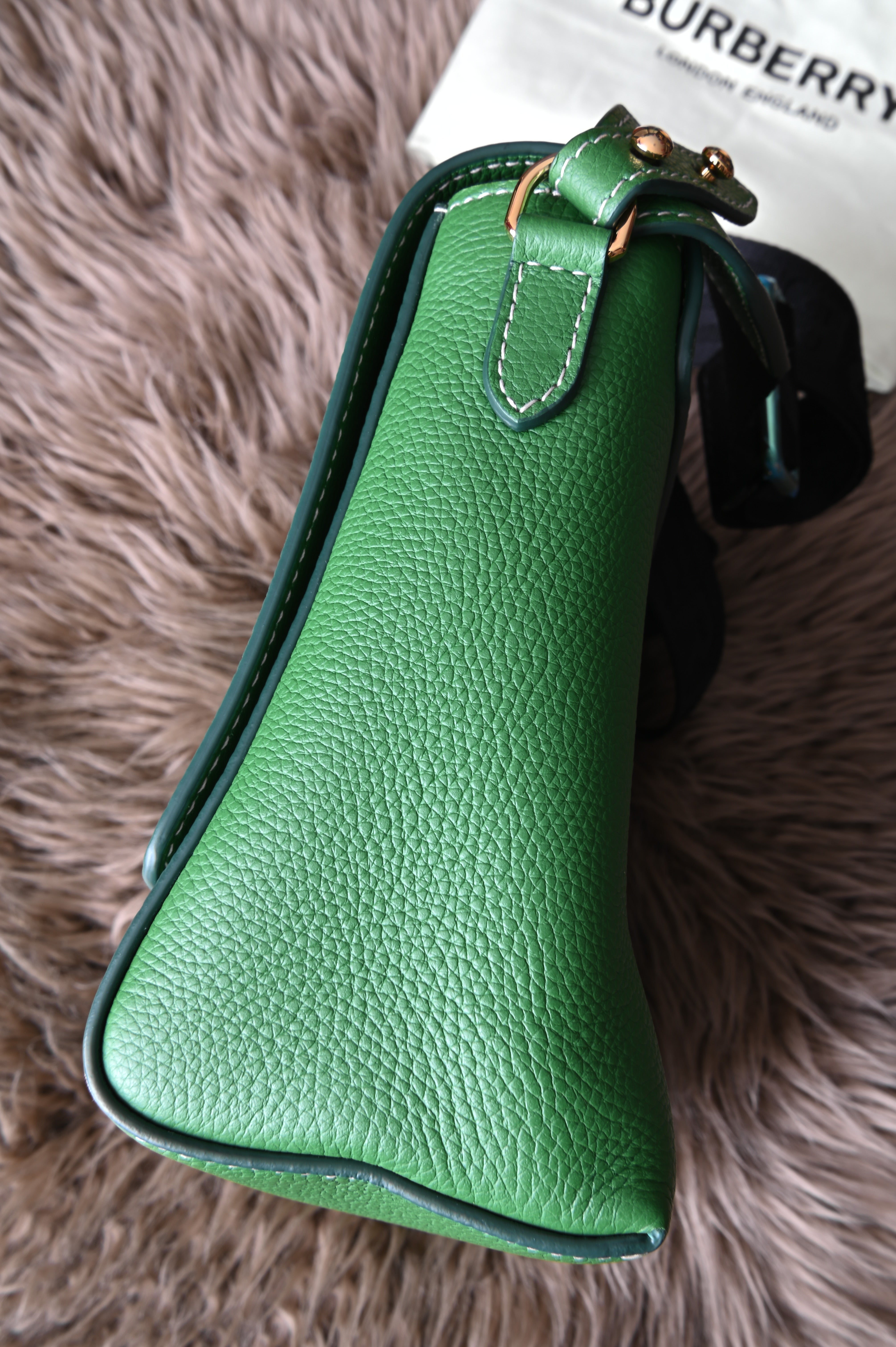 BURBERRY Checked leather cross-body bag