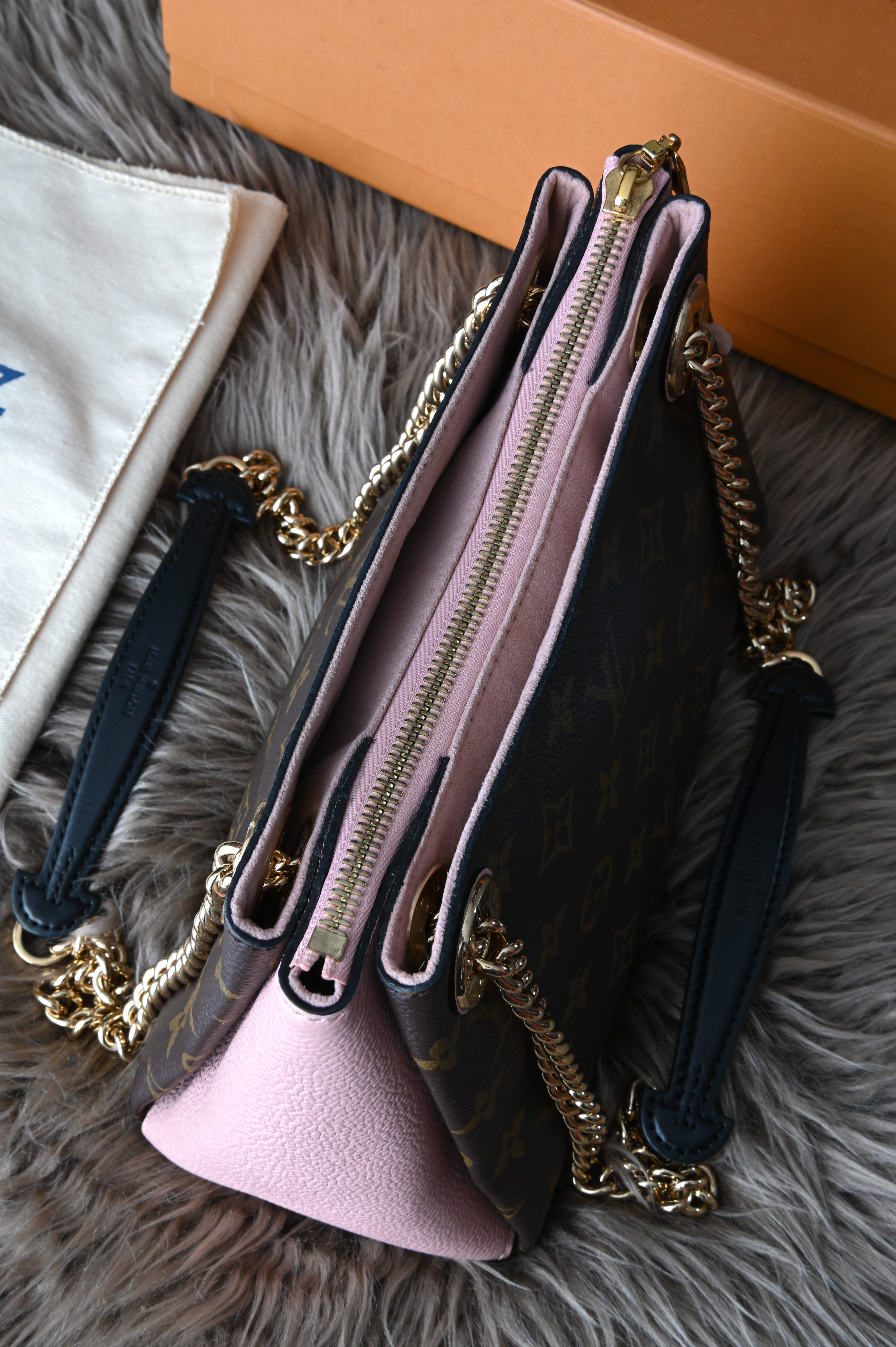 Louis Vuitton Monogram Surene BB Rose Poudre