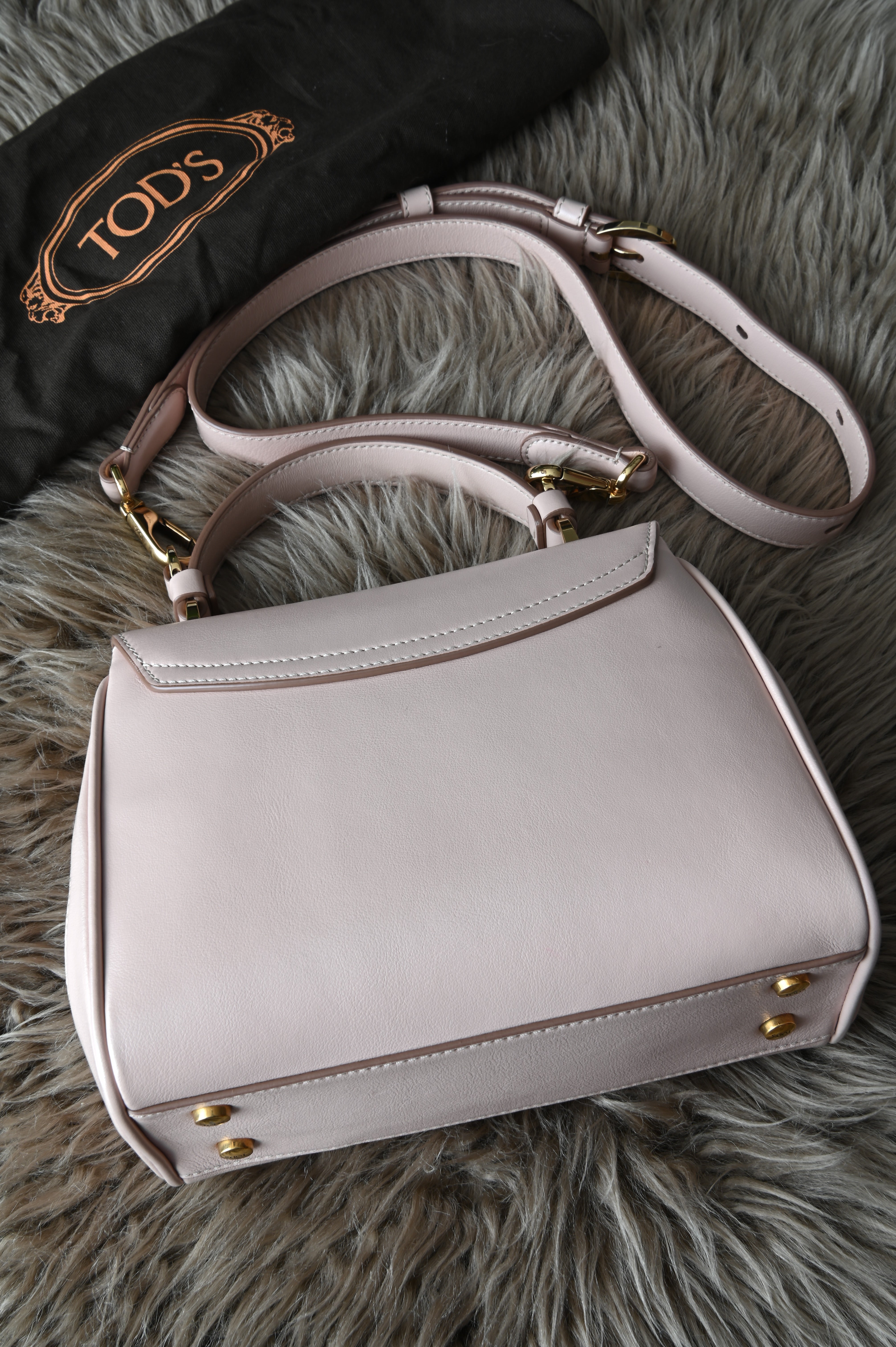 Tod's Top Handle Bag in Light Gold Hardware