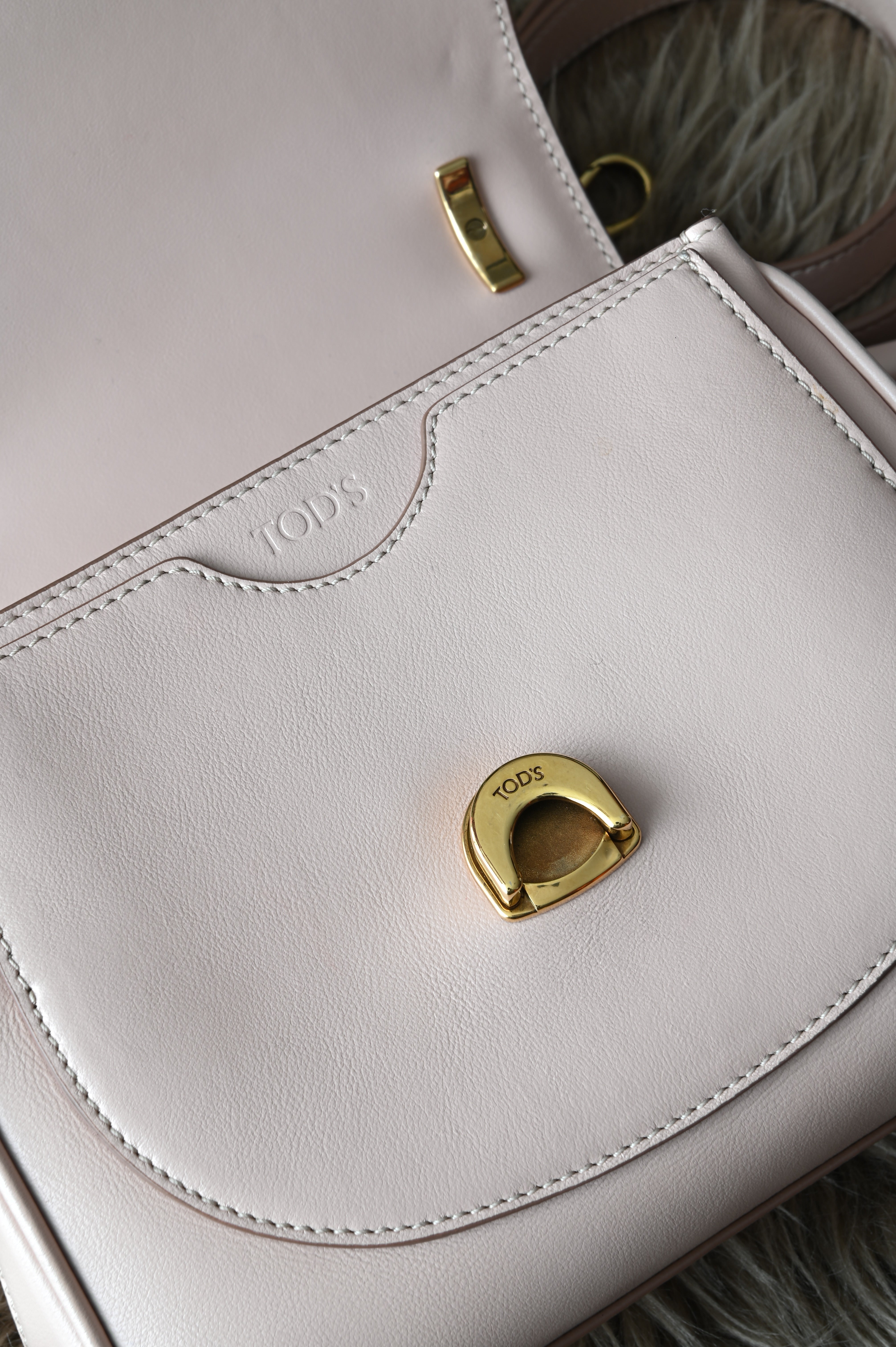 Tod's Top Handle Bag in Light Gold Hardware