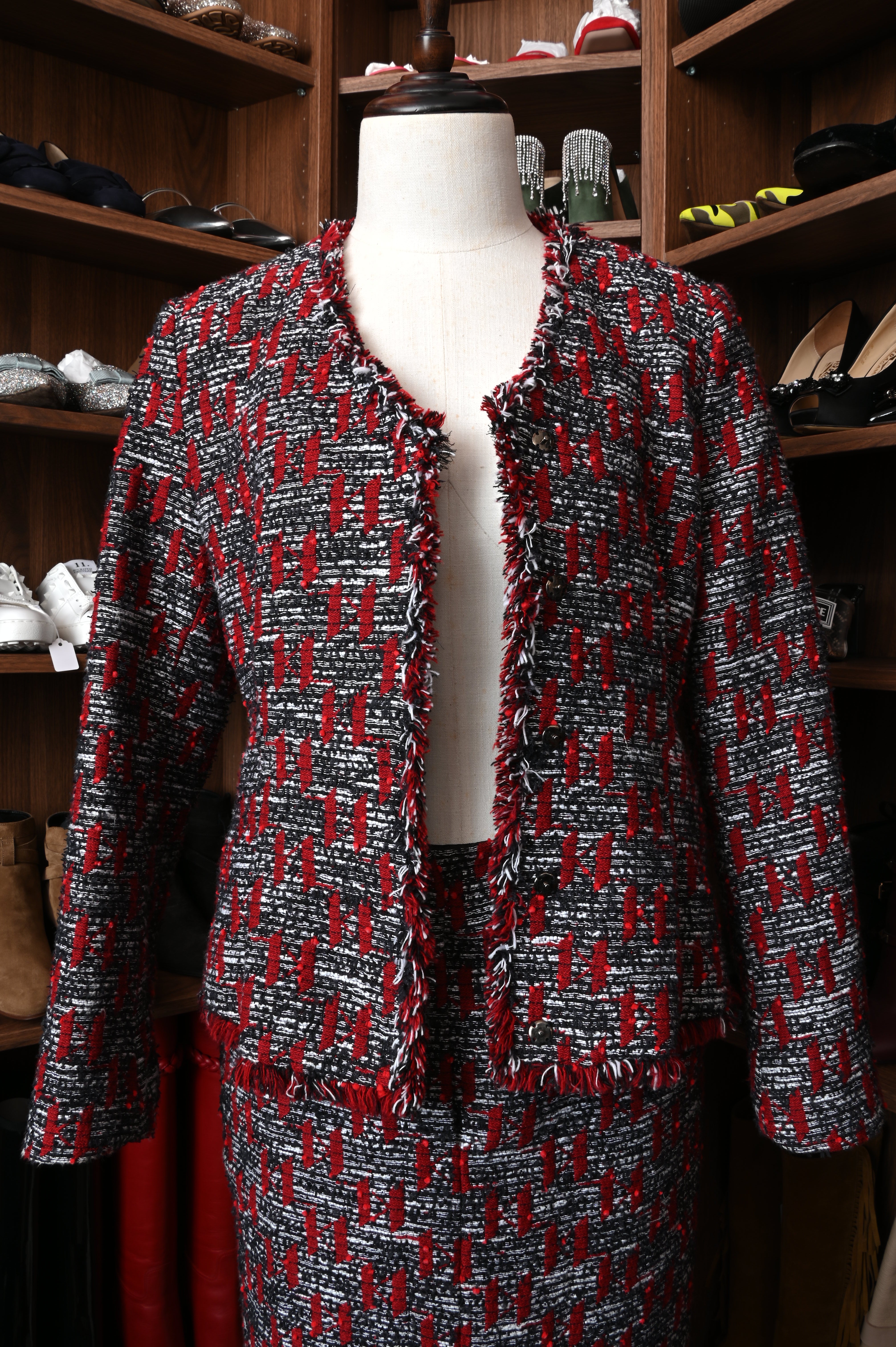 Karl lagerfeld kL monogram Tweed set