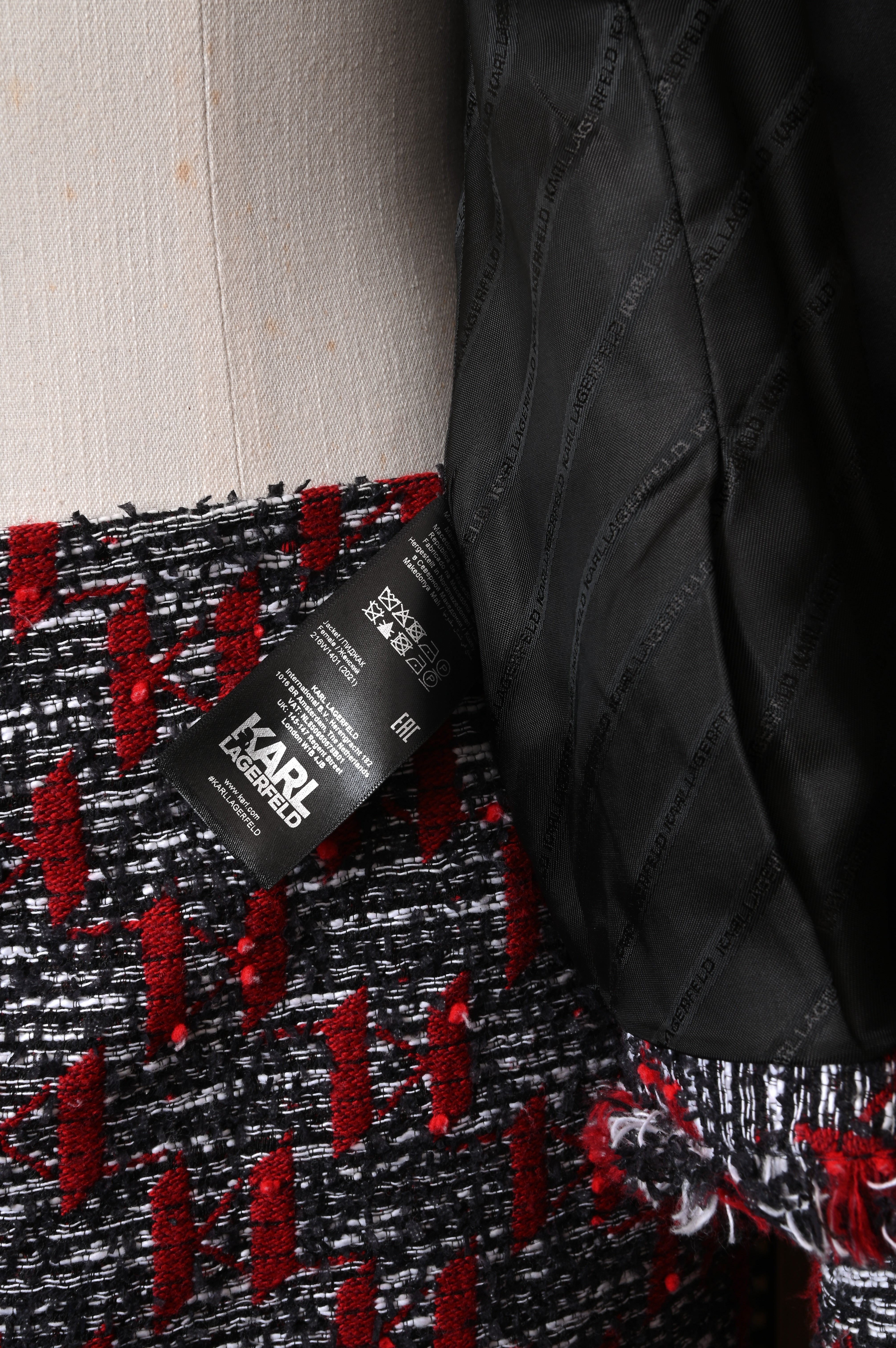 Karl lagerfeld kL monogram Tweed set