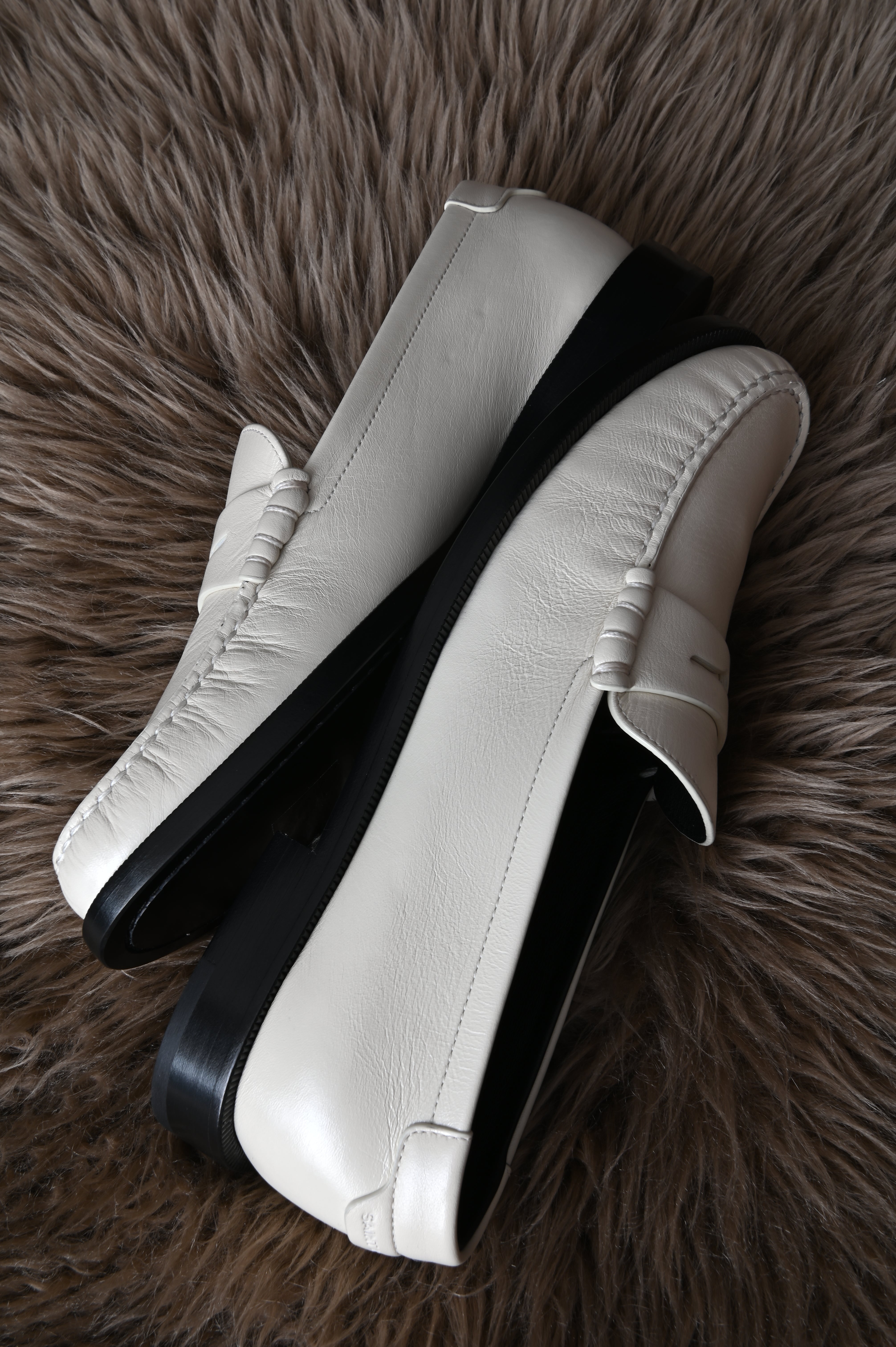 Saint Laurent Monogram Plaque Slip-On Loafers