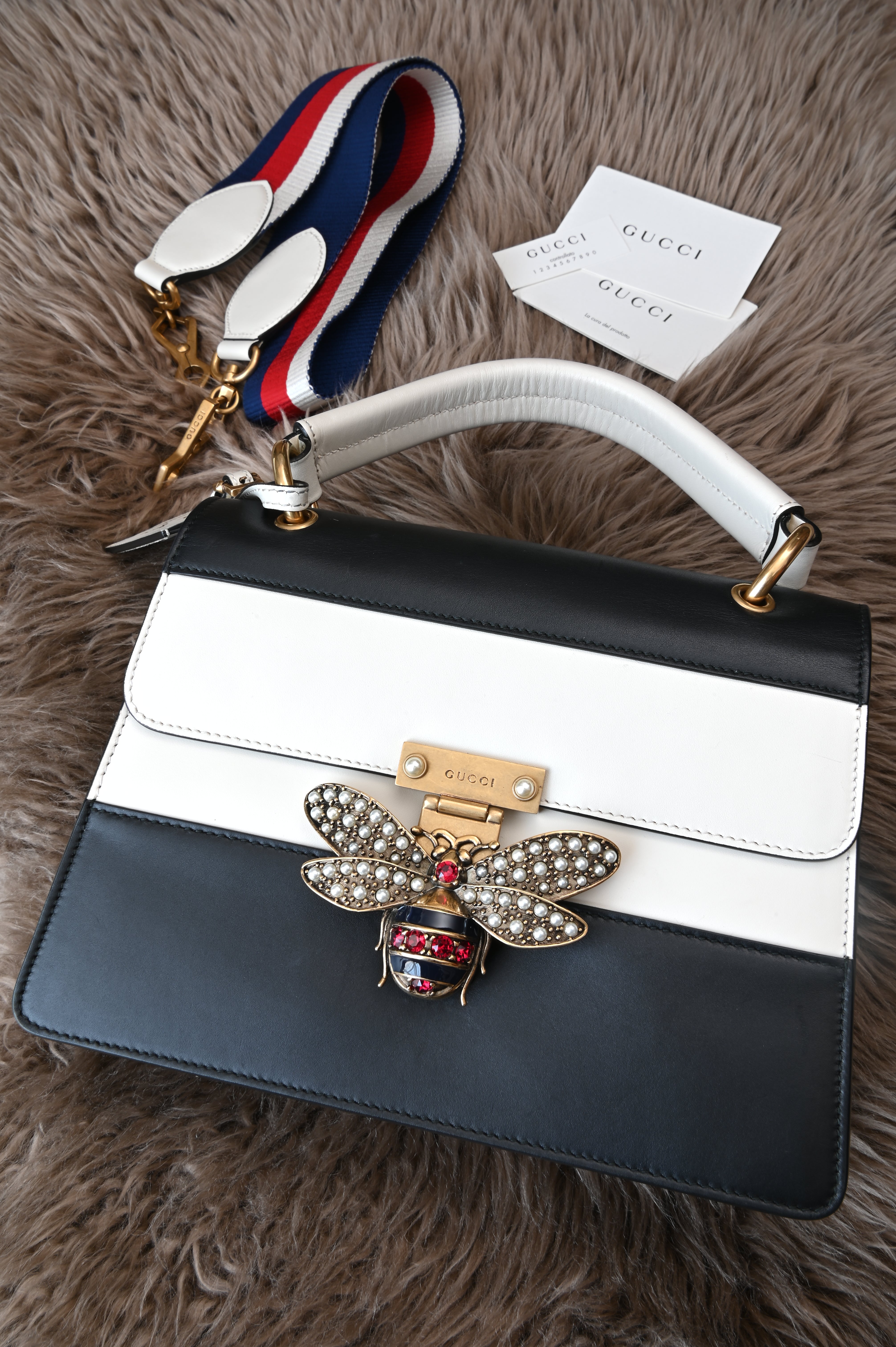 Gucci Queen Margaret Bee Top Handle bag