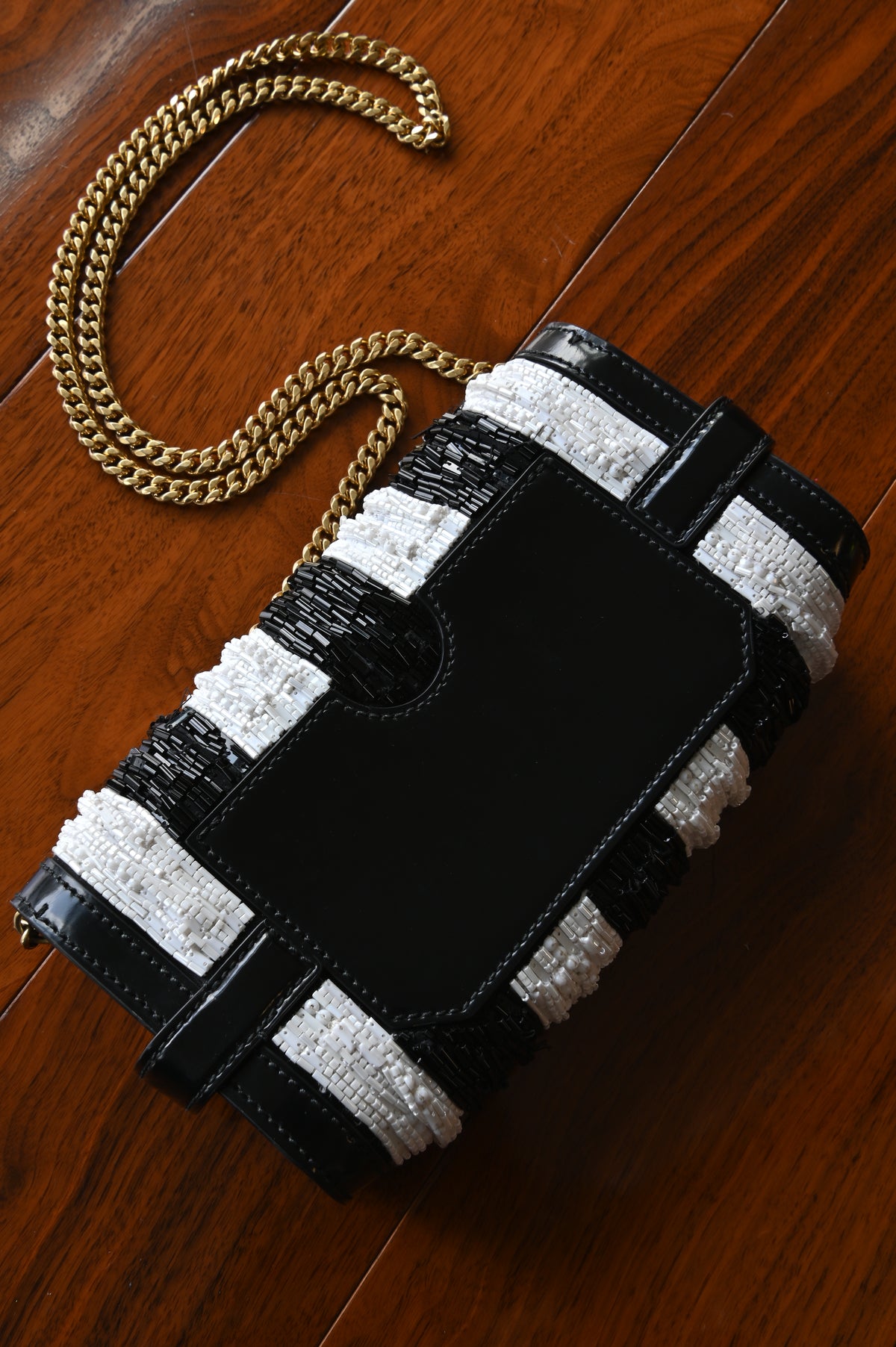 Balmain B Buzz Black White Shoulder Bag