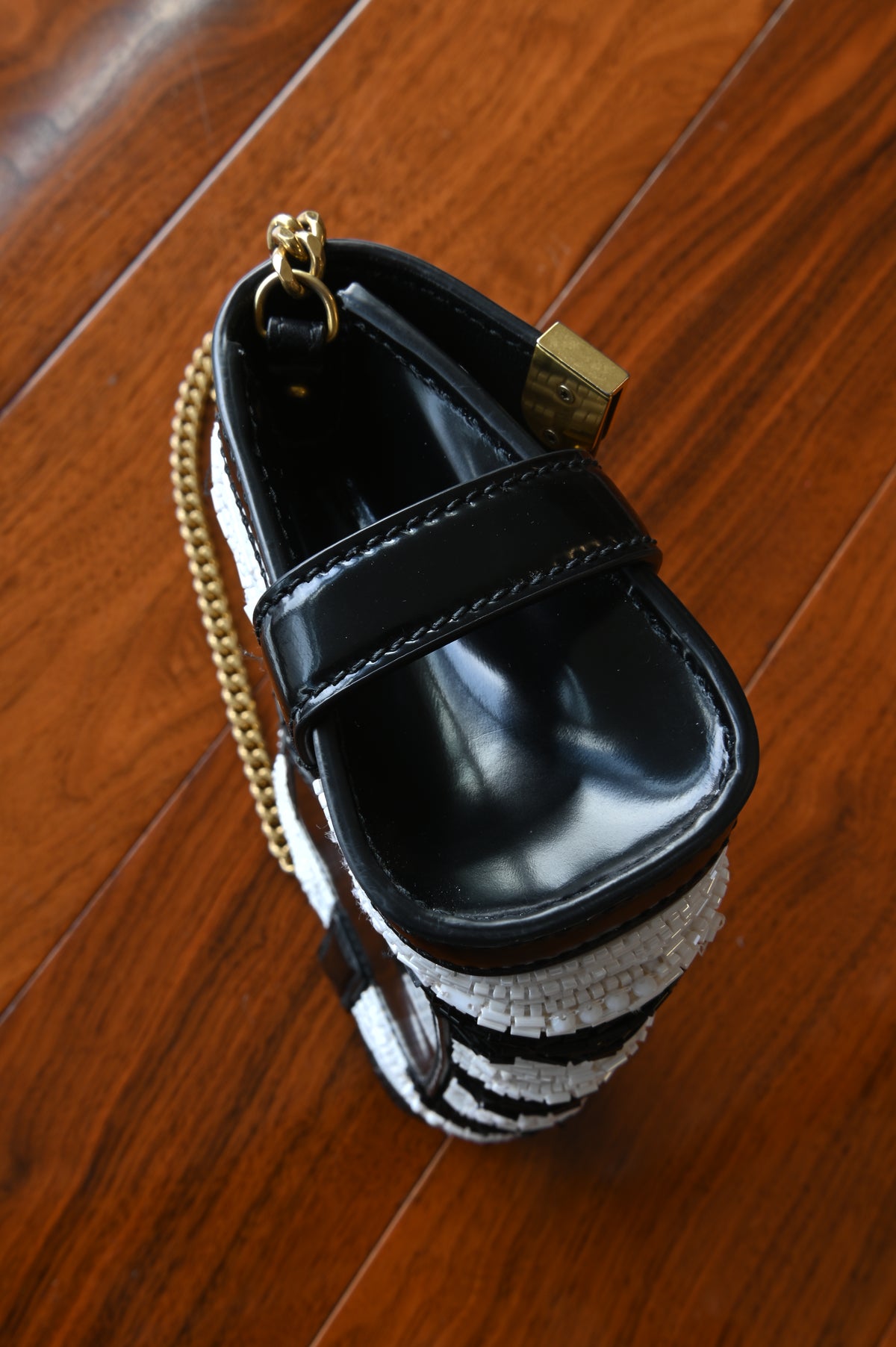 Balmain B Buzz Black White Shoulder Bag