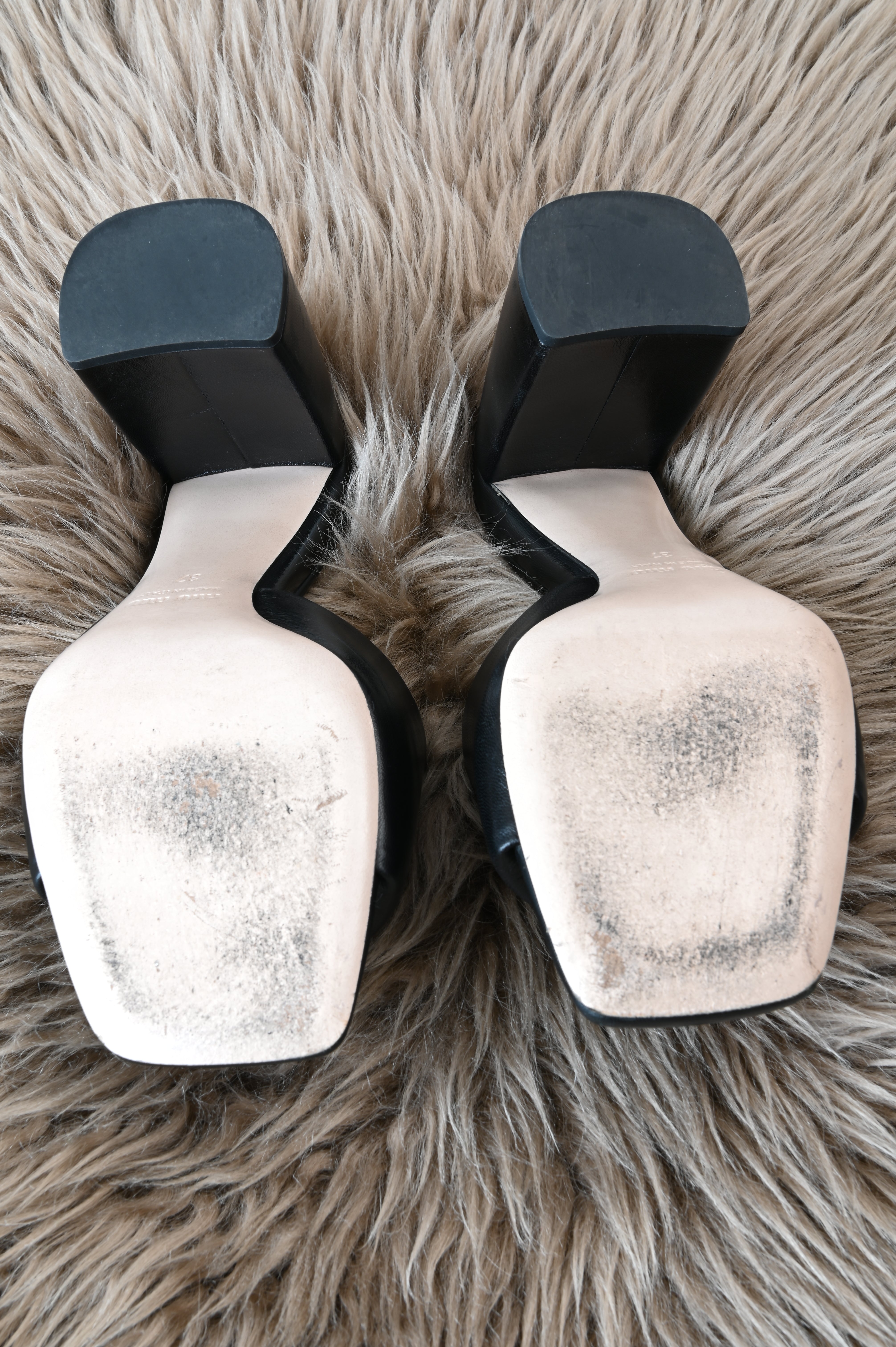 Miu Miu Padded sandals with 4in heels
