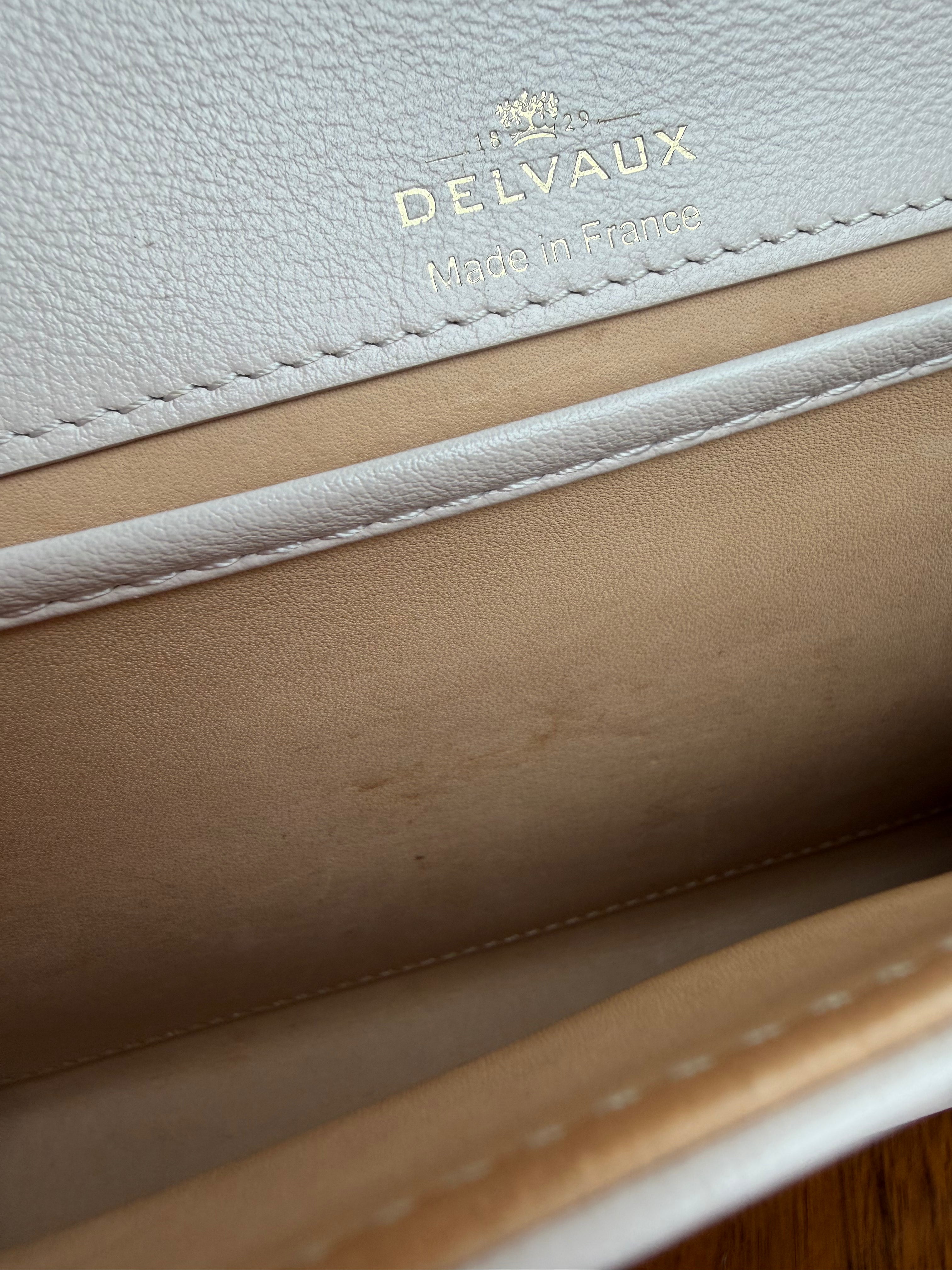 Delvaux Sesame Tempête Chain Shoulder Bag inside