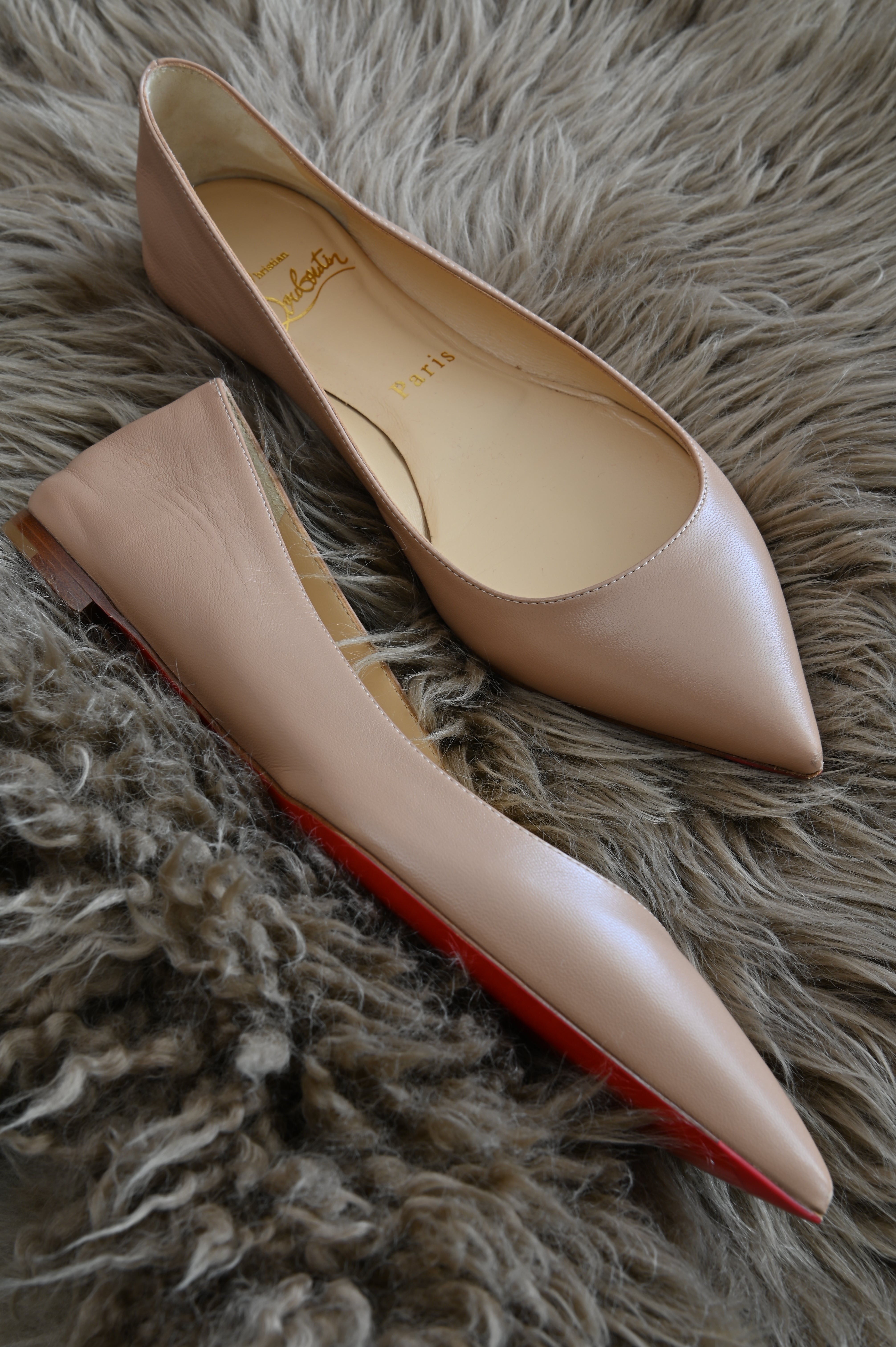 Christian Louboutin Ballerina flats in nude