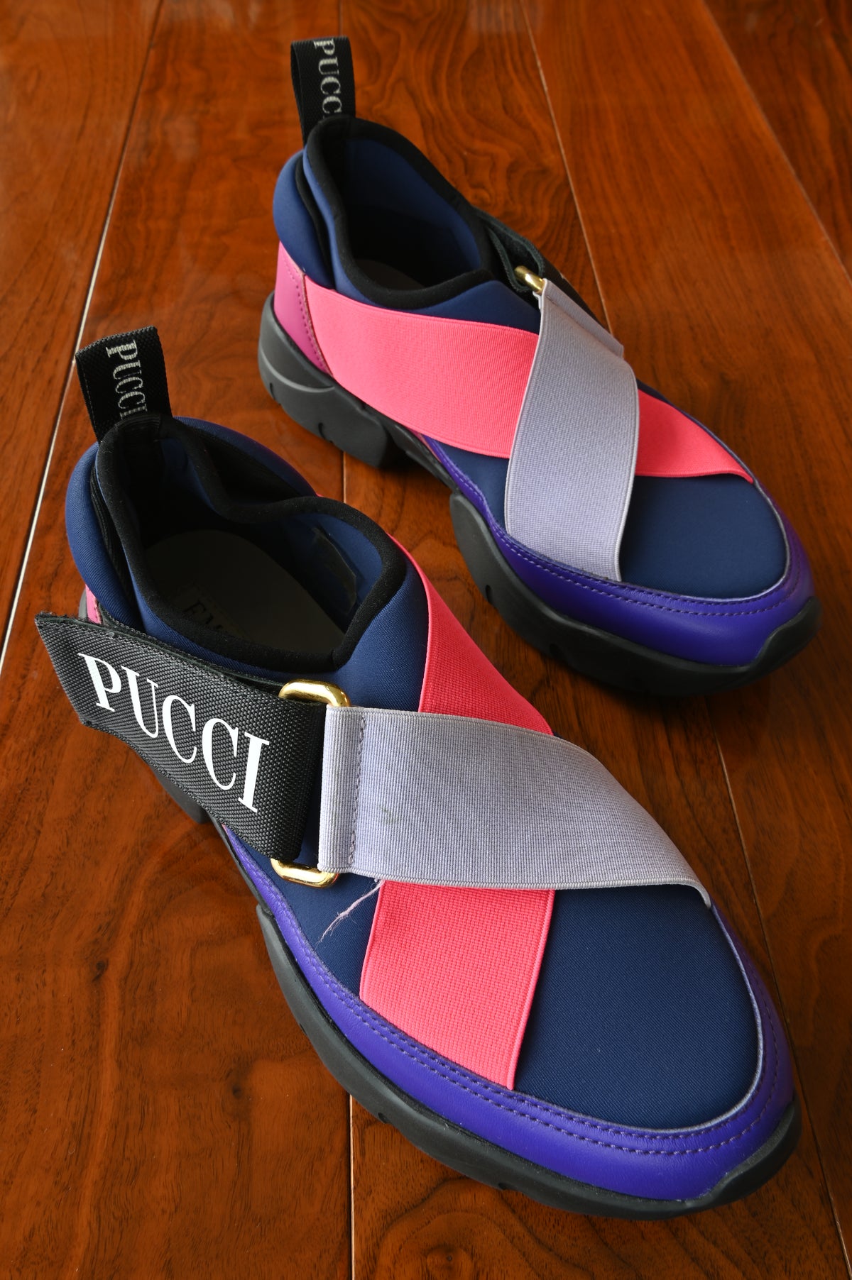 Emilio Pucci Tricolor Sports Sneakers