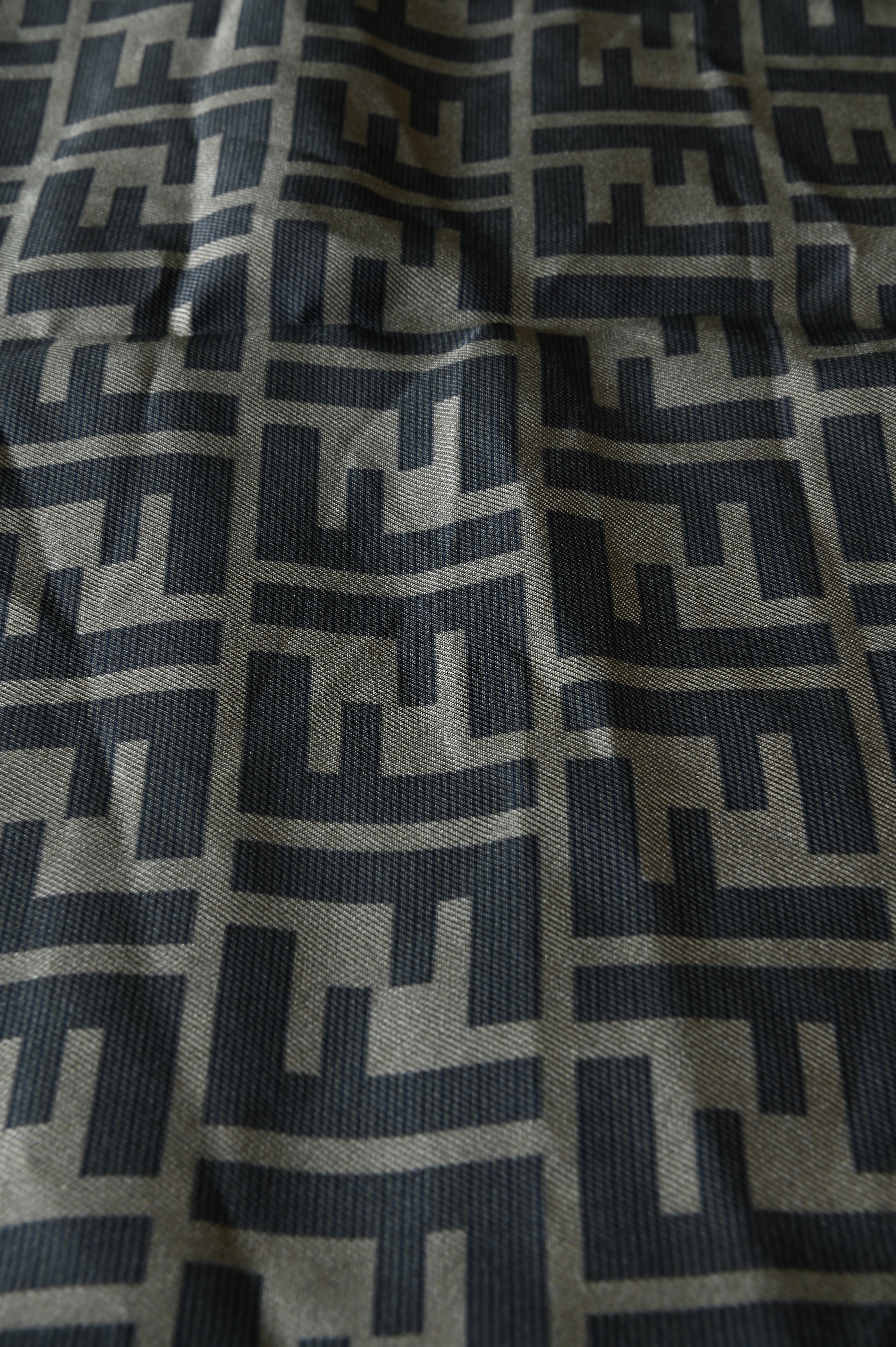 Fendi Monogram Silk Scarf detail