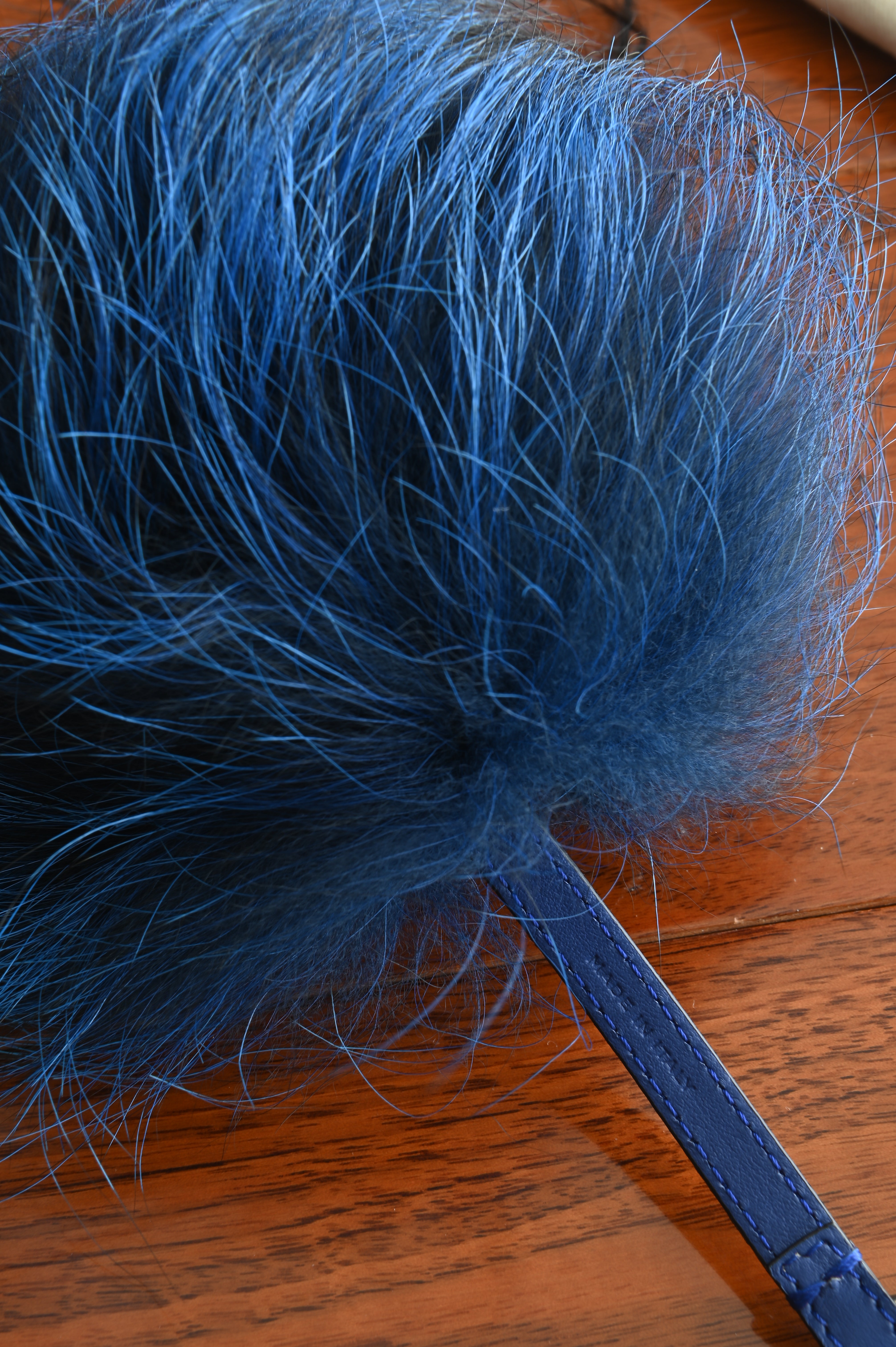 Fendi Monster Blue Fox Fur Charm top