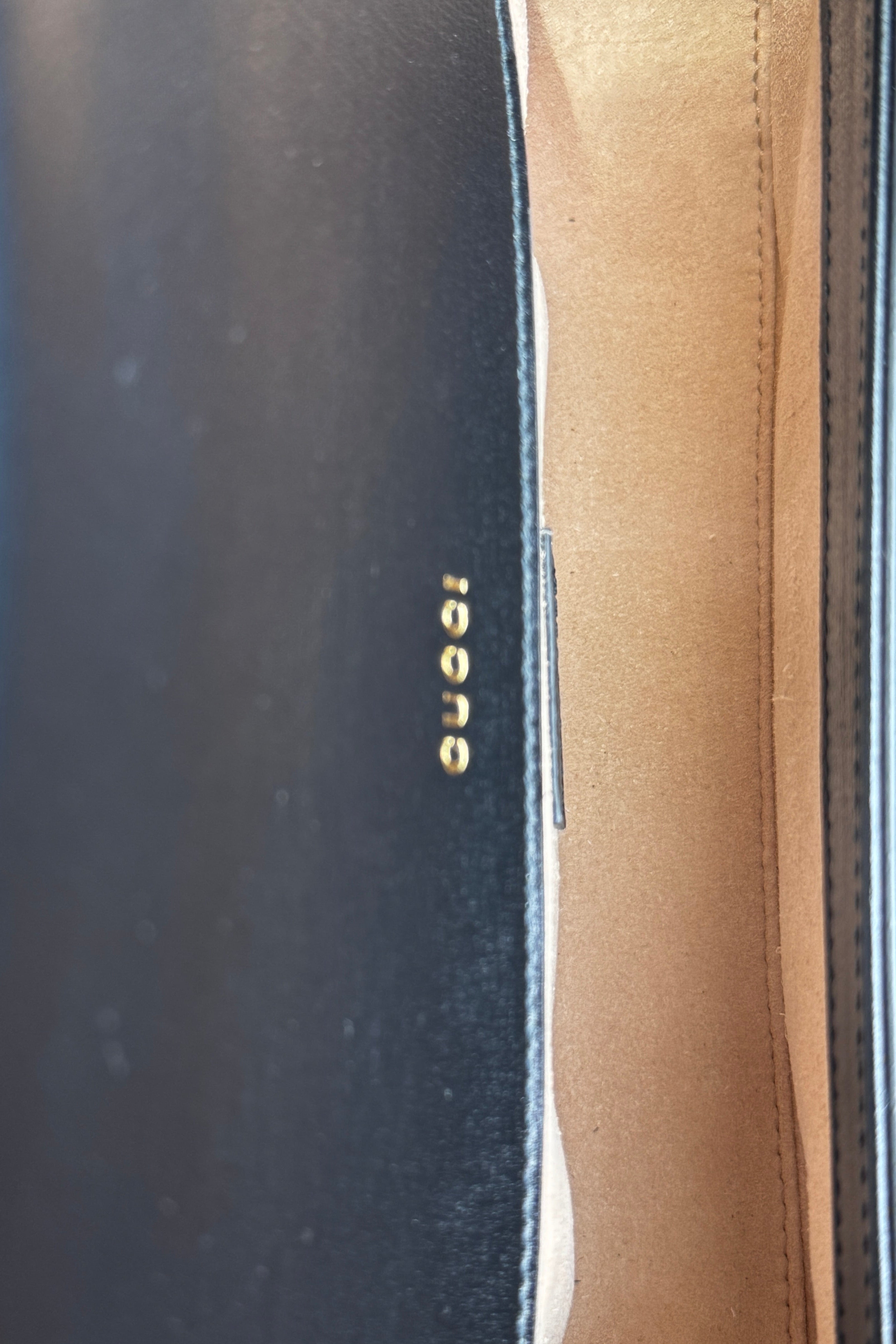 GUCCI HORSEBIT 1955 Handbag in Black inside