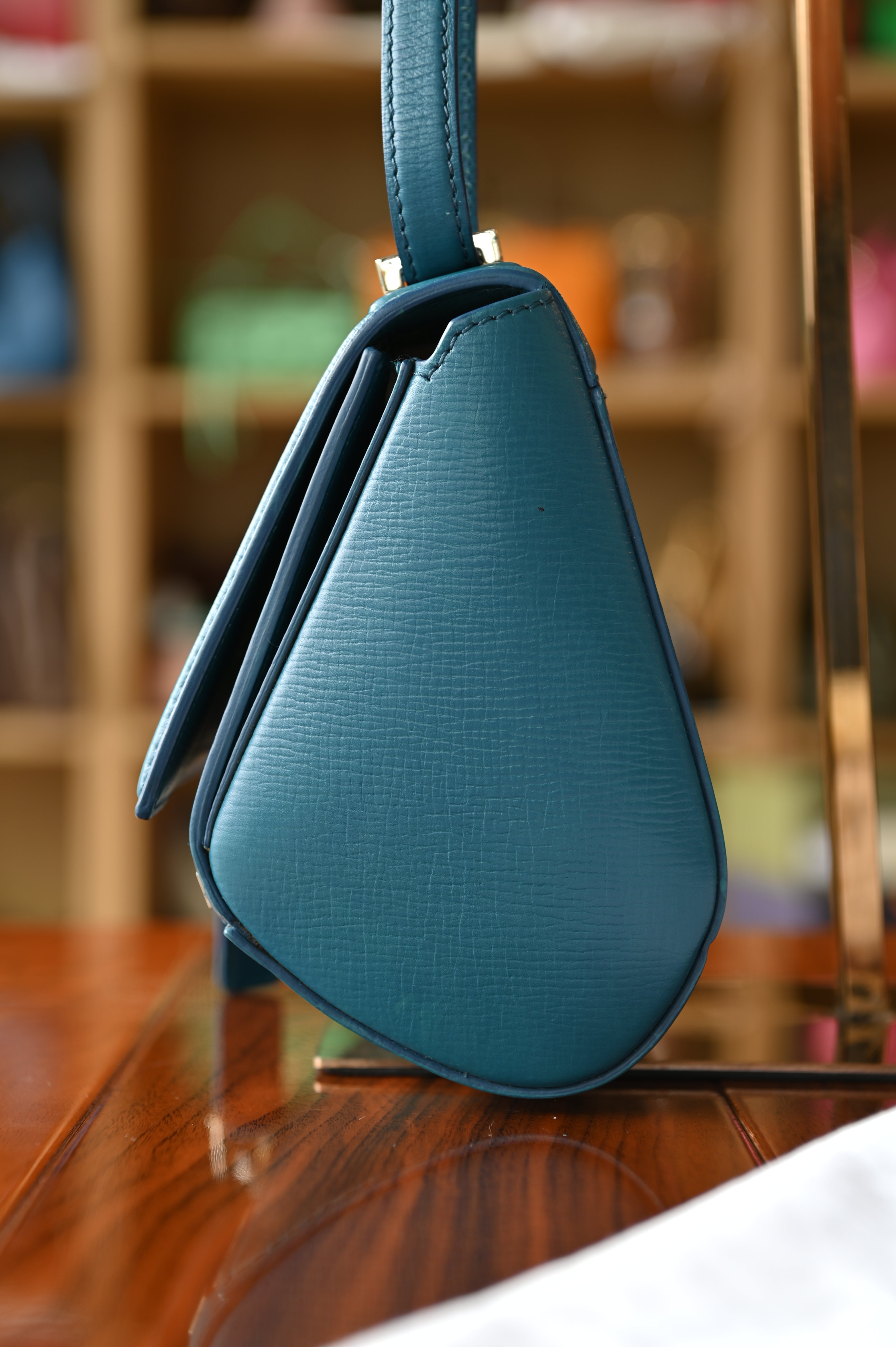 Givenchy Turquoise Pandora Box Bag side two