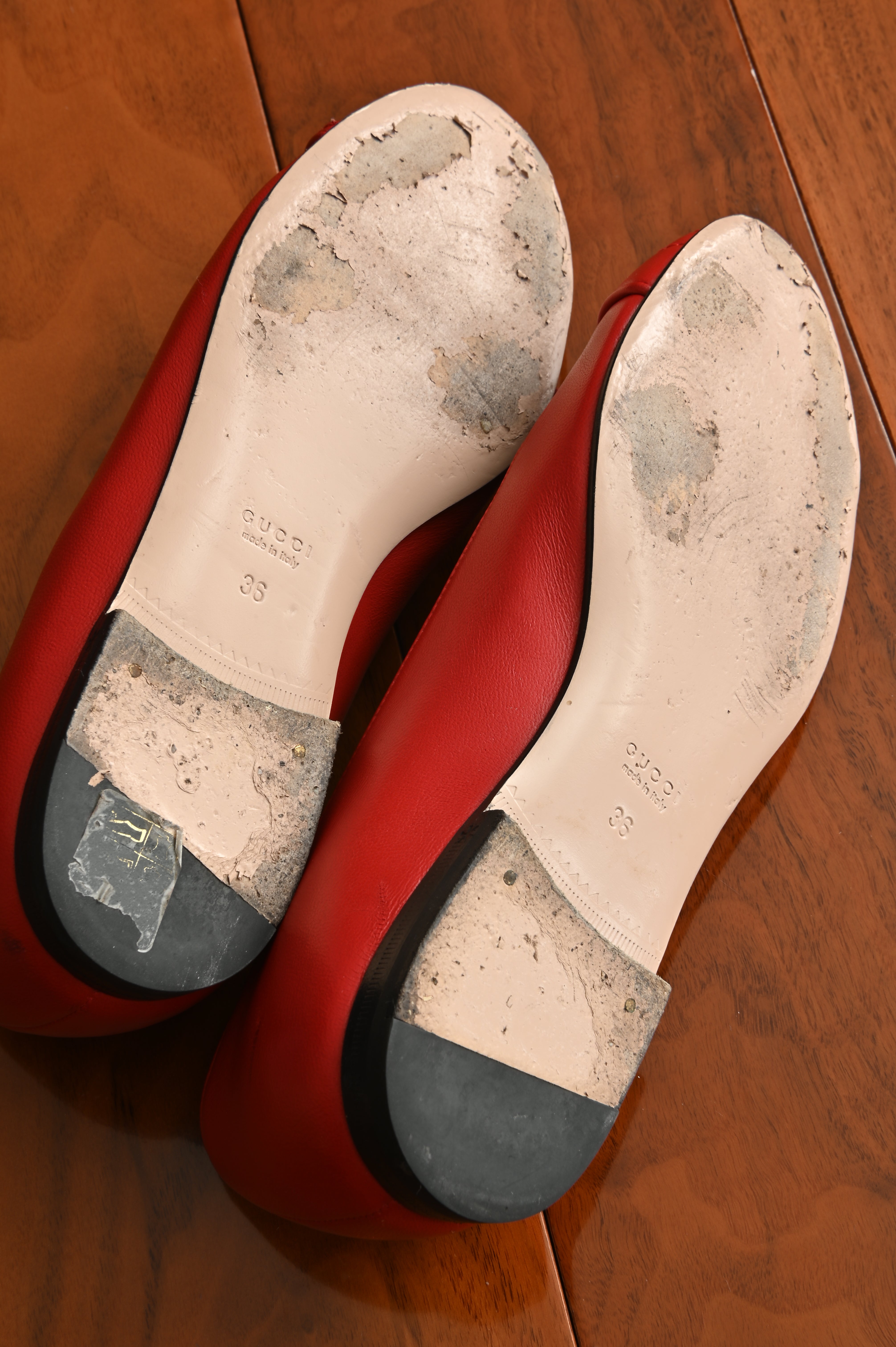 Gucci Marmont Ballerina Flats bottom