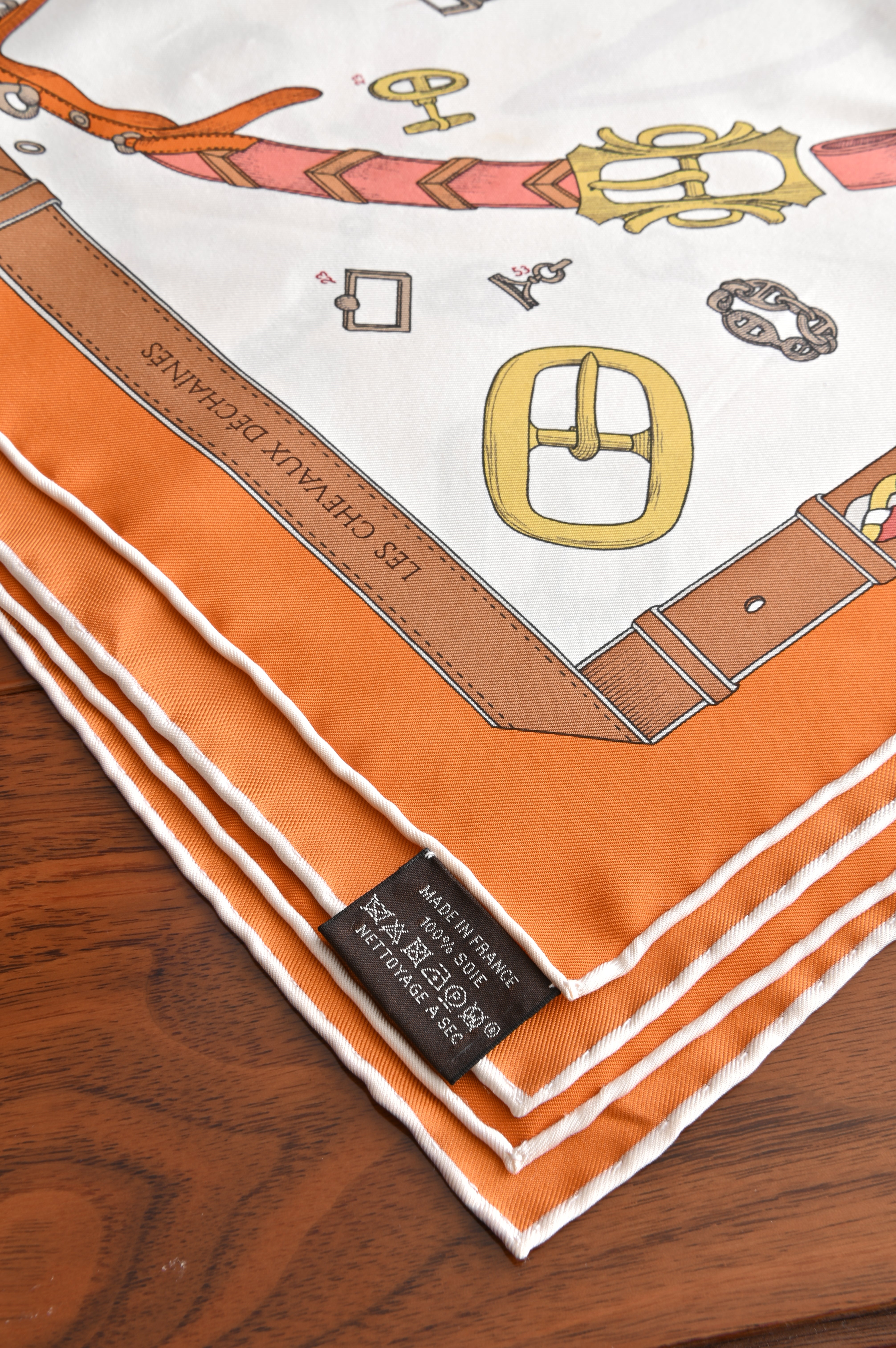 Hermès Cliquetis Silk Scarf back