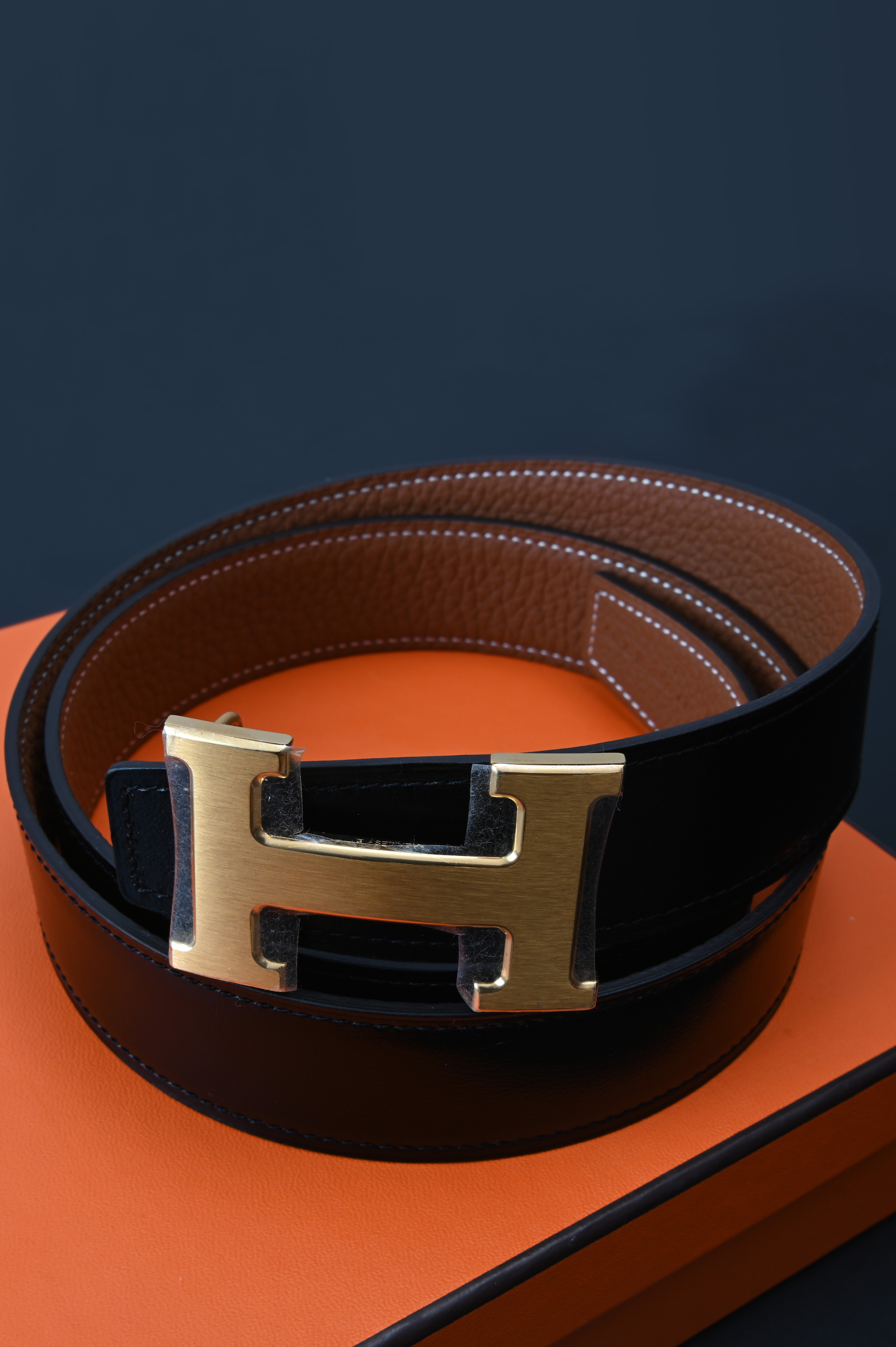 Hermes H Belt Black 90cm