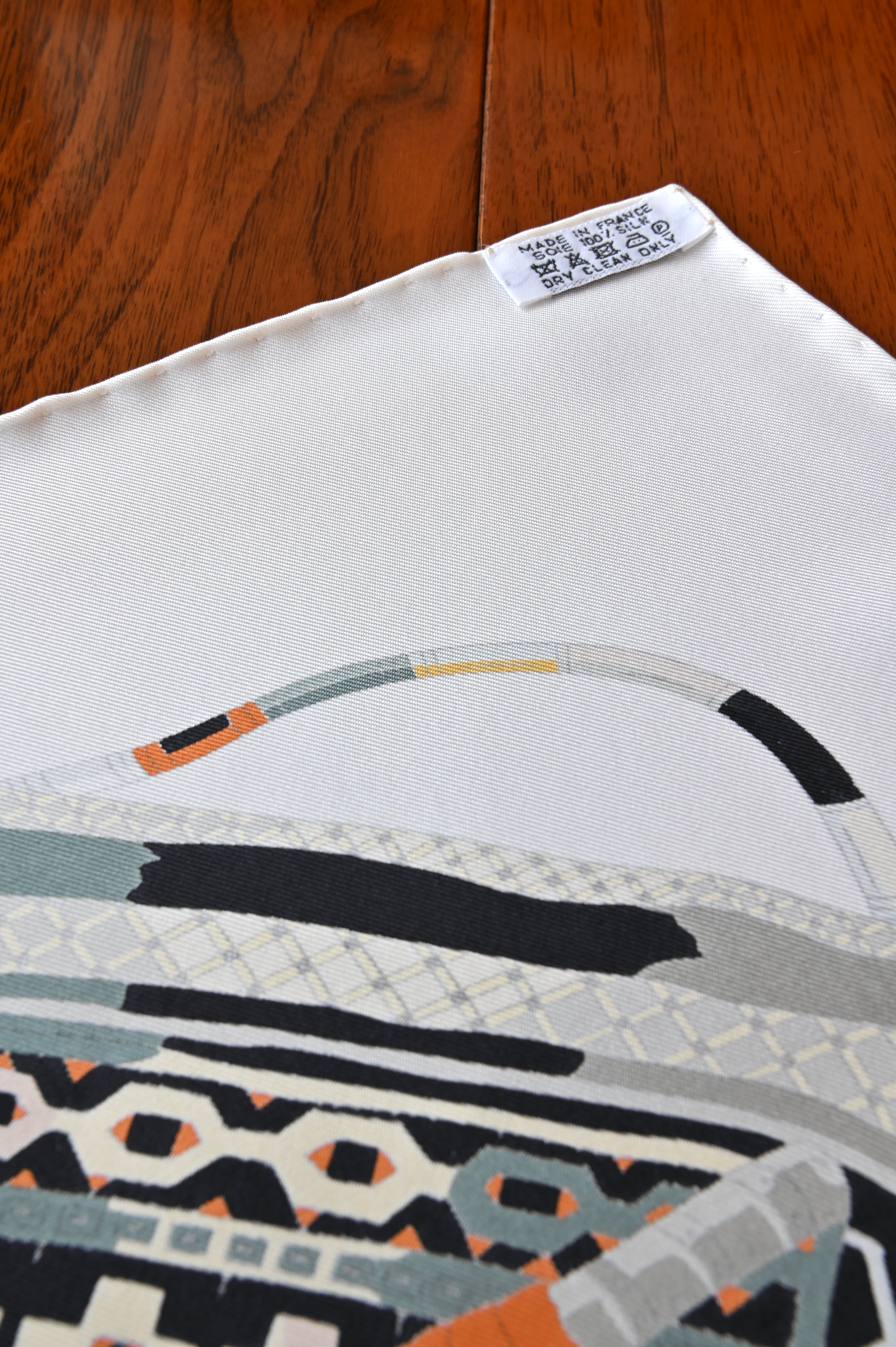 Hermes Industrial Design Silk Scarf info