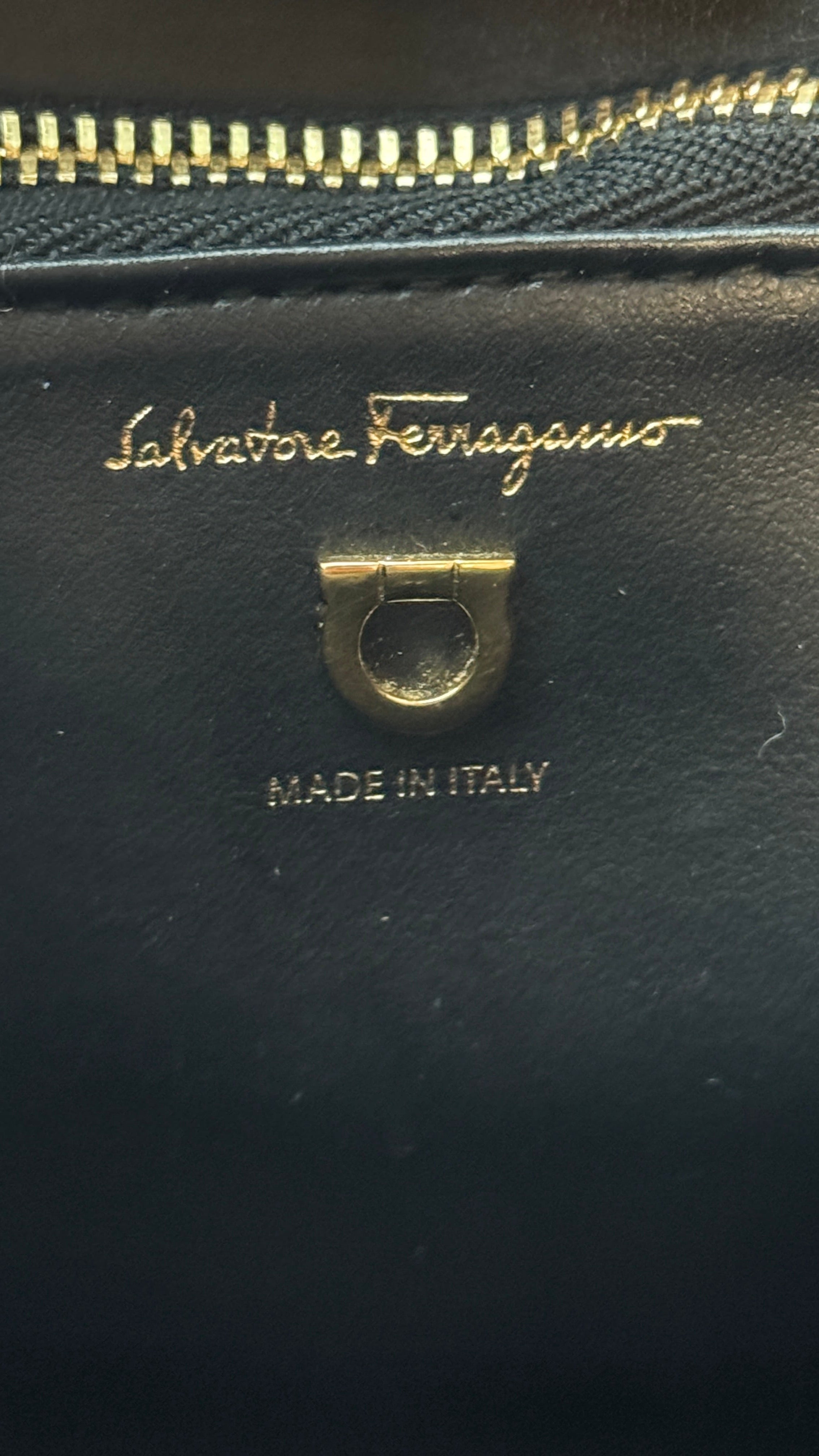 Salvatore Ferragamo Black Tote Bag