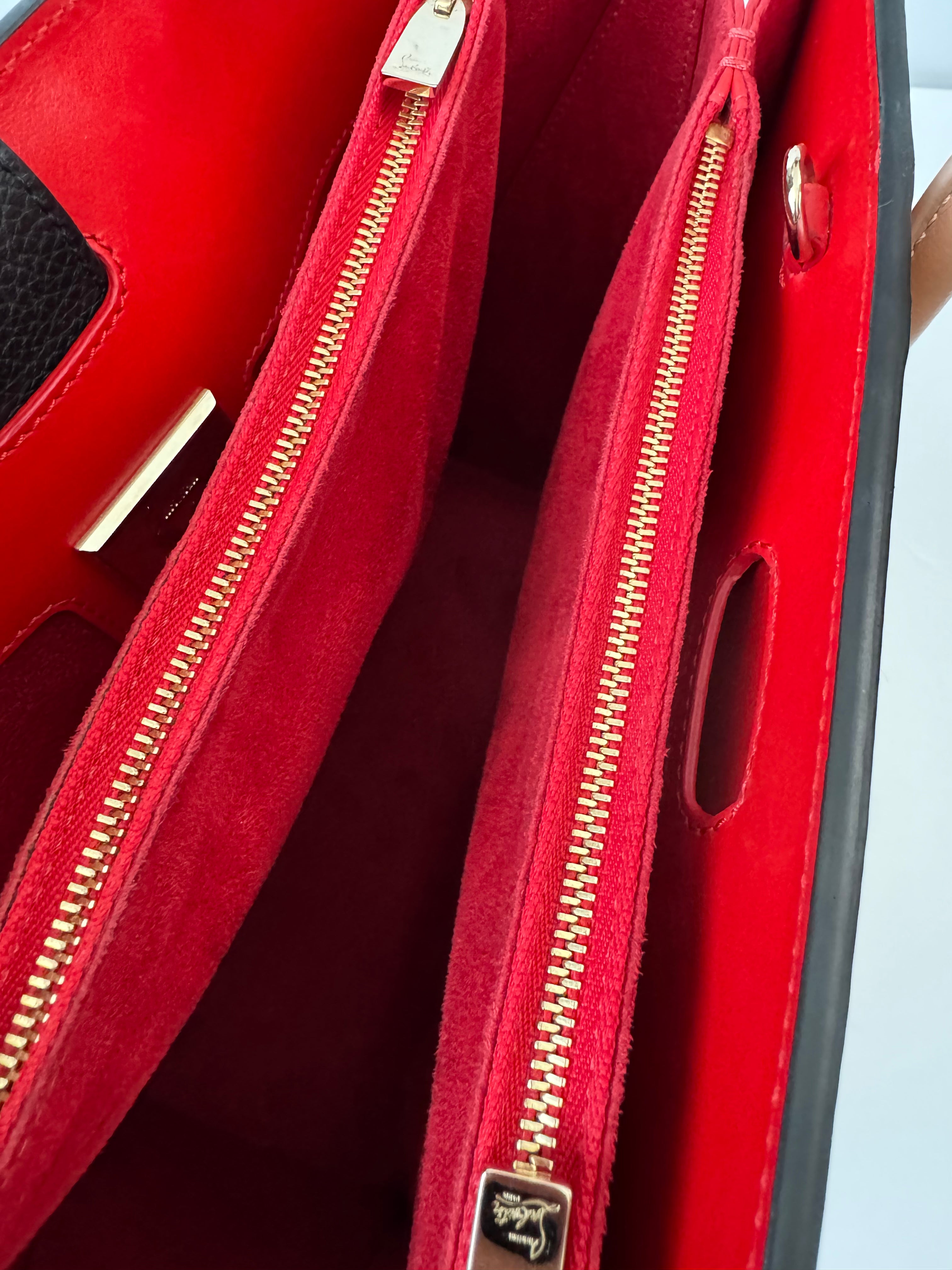Christian Louboutin Paloma Tote Leather and Africube Textile