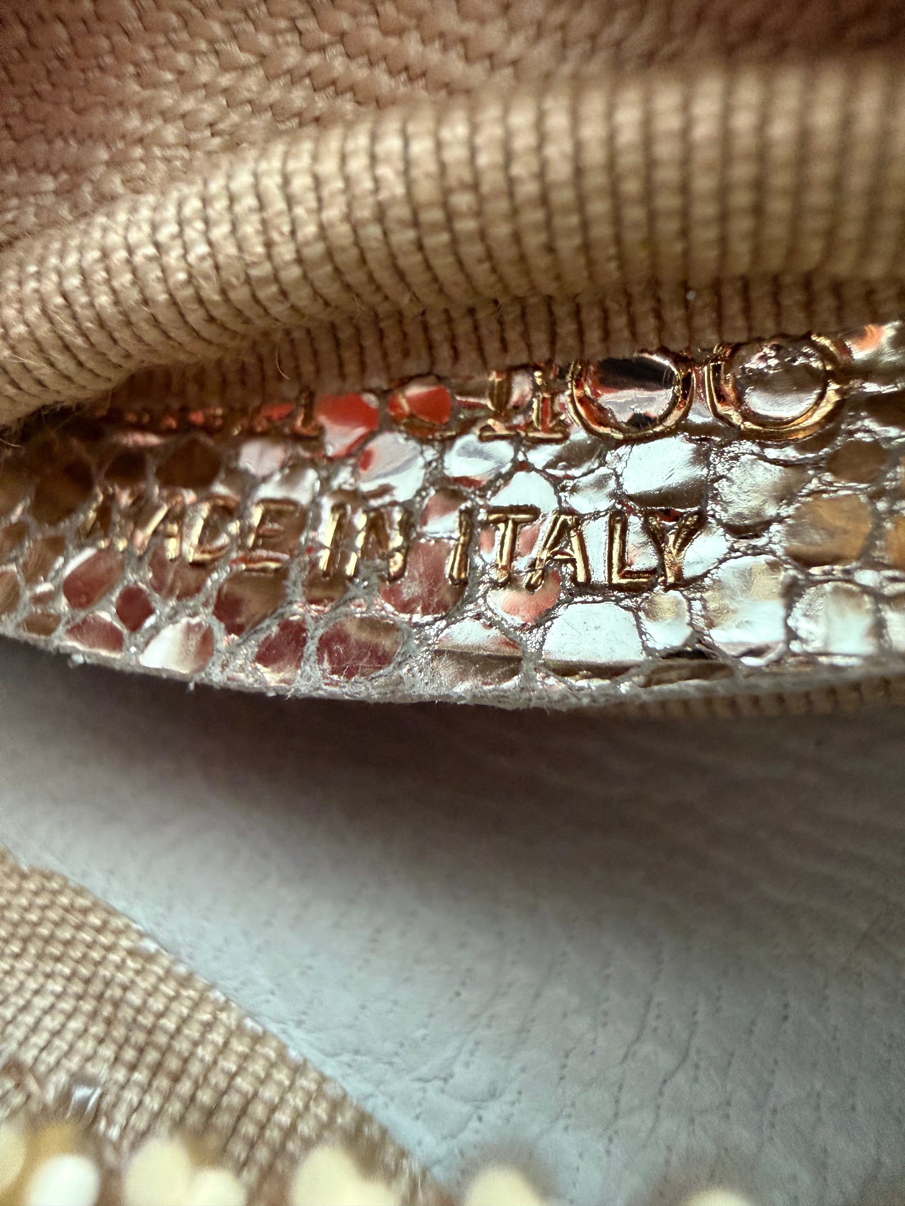 Jimmy Choo Glitter Coin Purse Shoe Keychain
