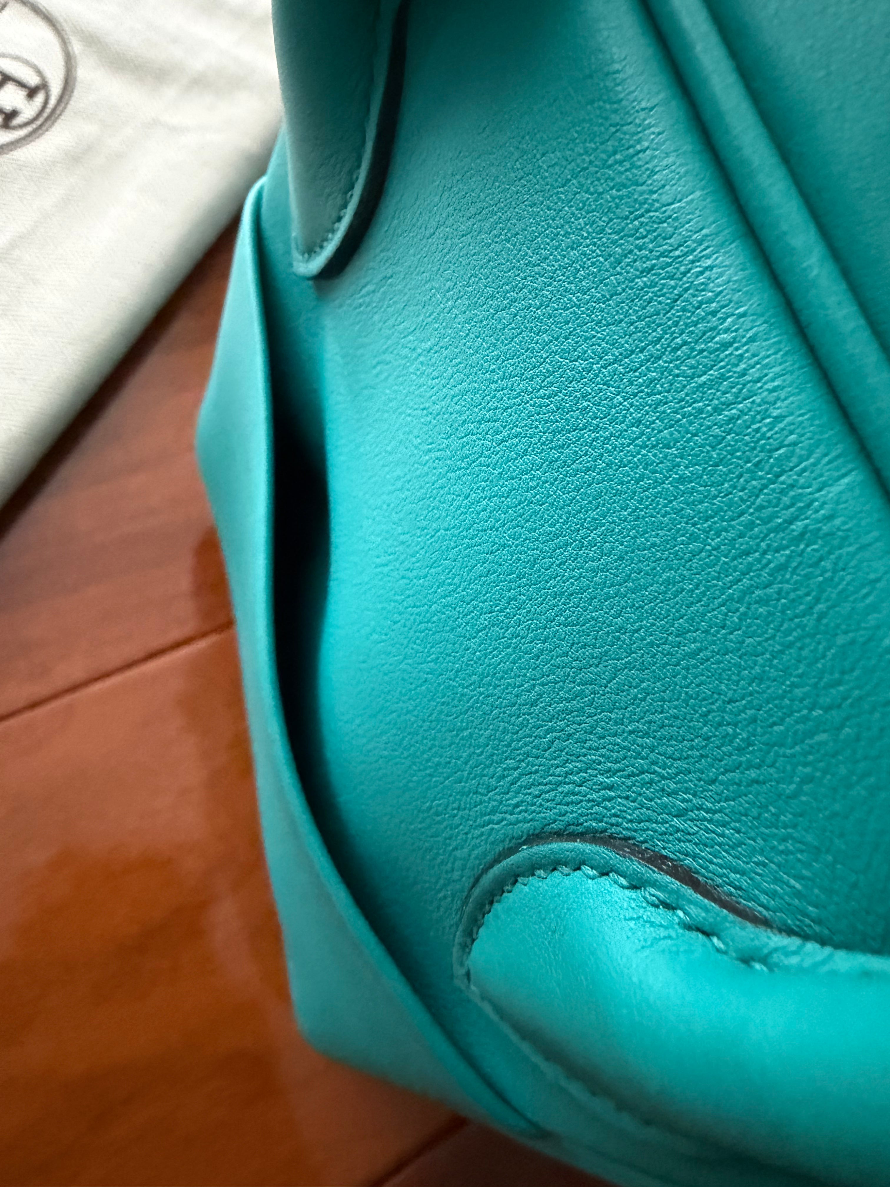 Hermès Lindy 26 Veau Swift leather Bleu Paon bag