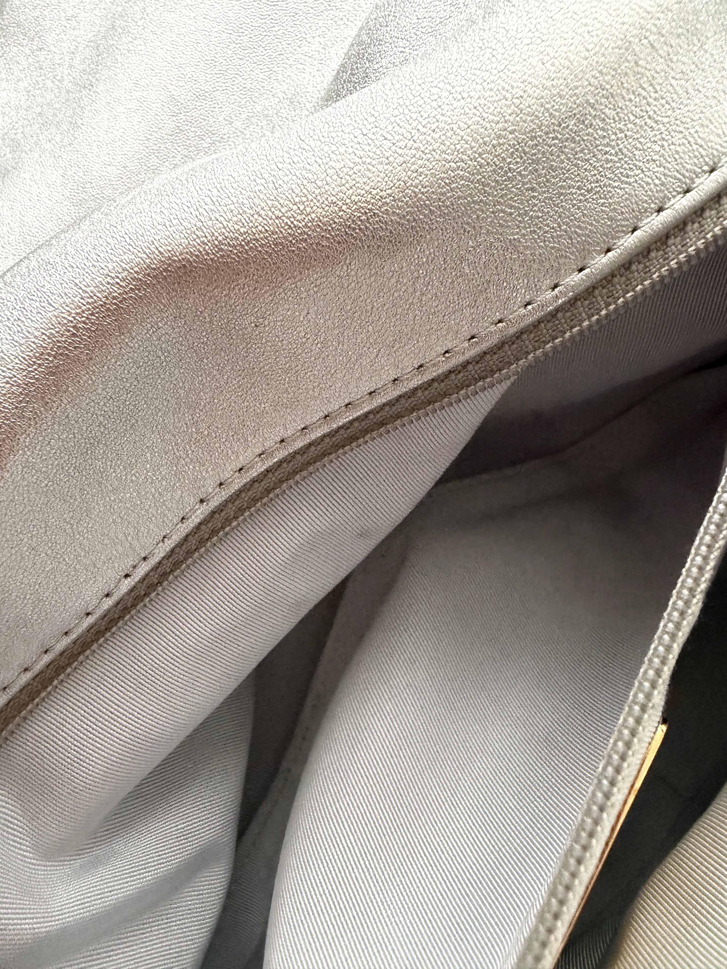 Chanel CC 19 Silver large Flap Bag