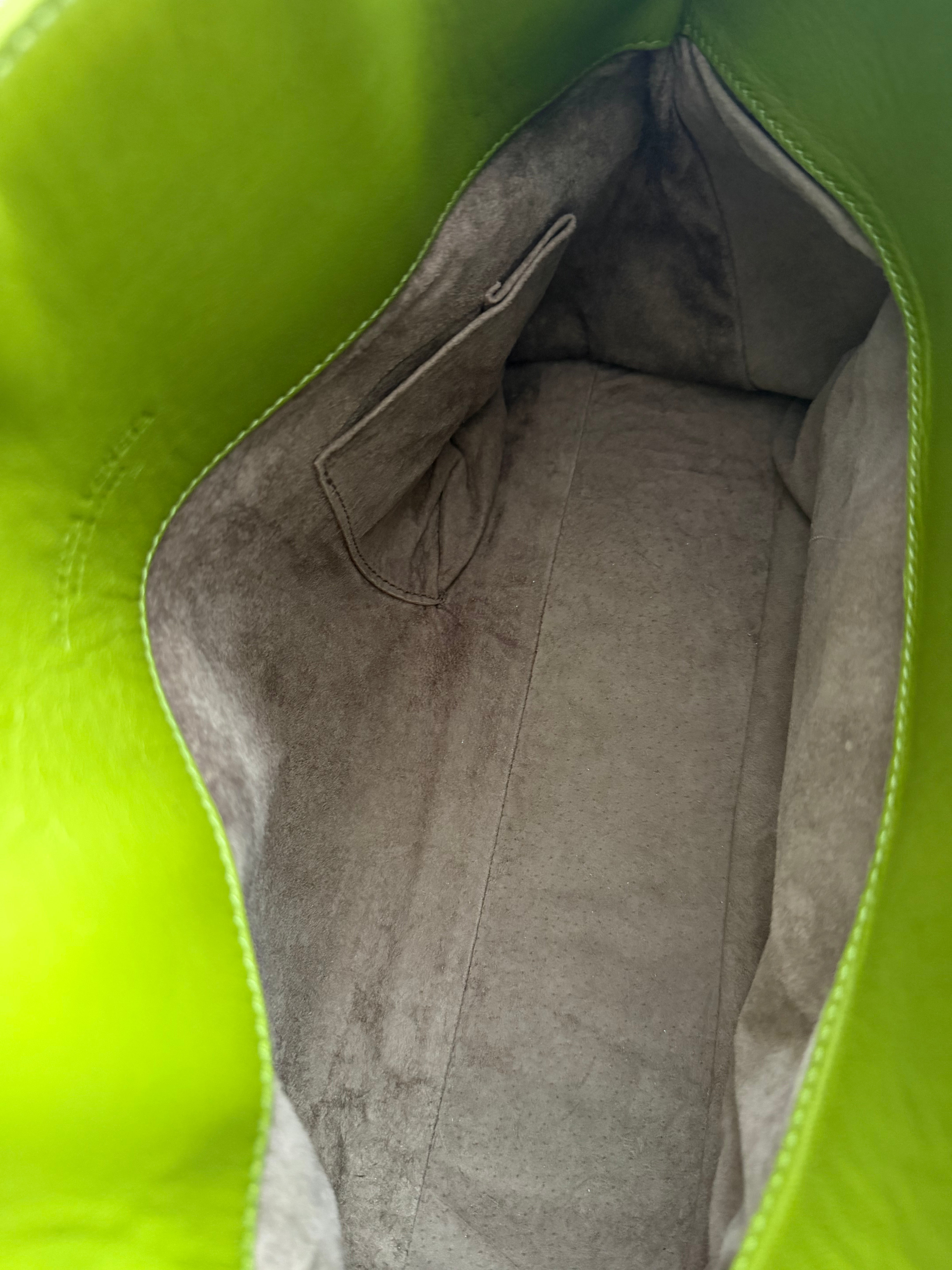 Bottega Veneta Nappa Intrecciatto large tote bag in lime green