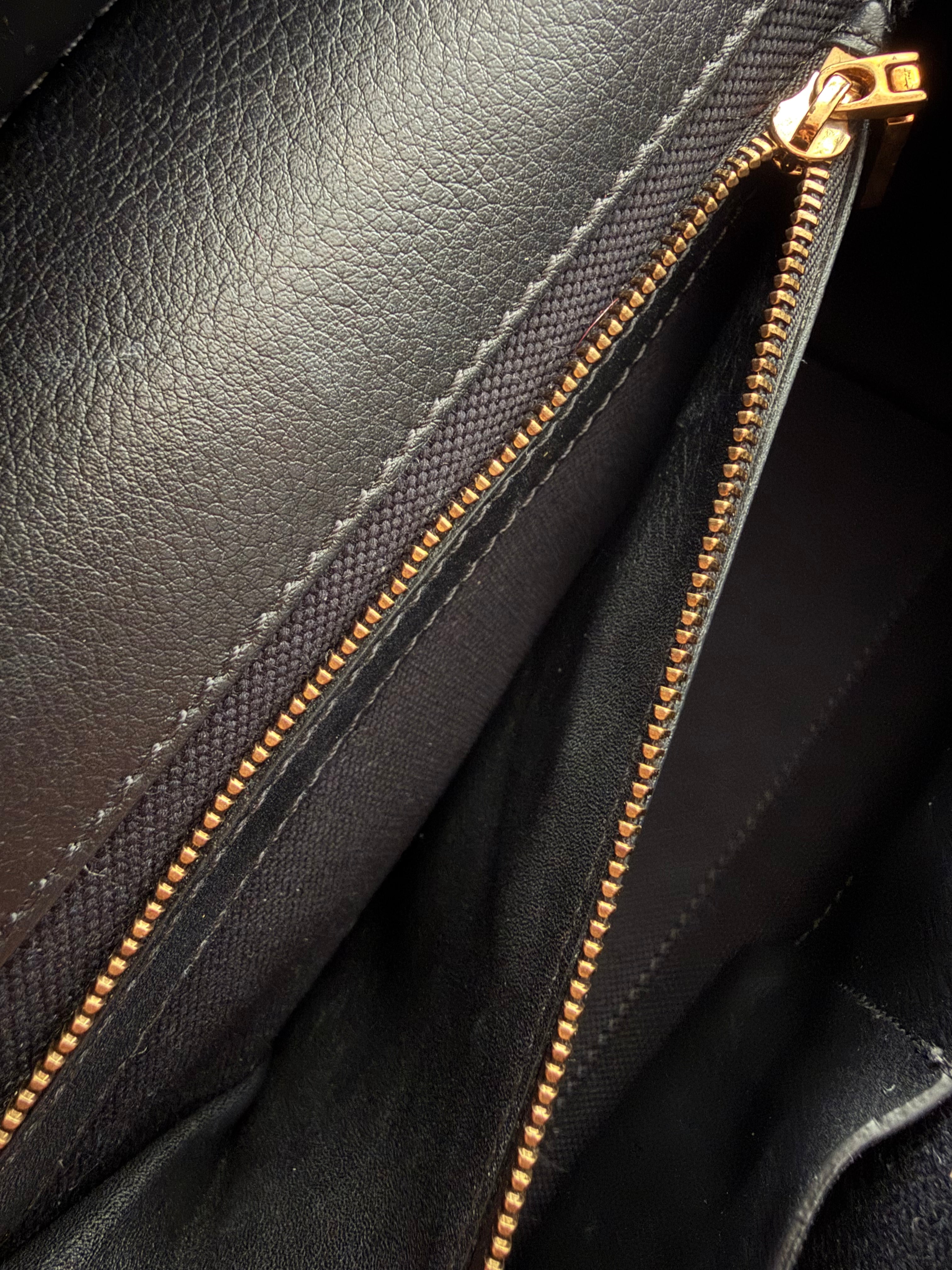 Versace Tartan Studded Palazzo Empire bag in black