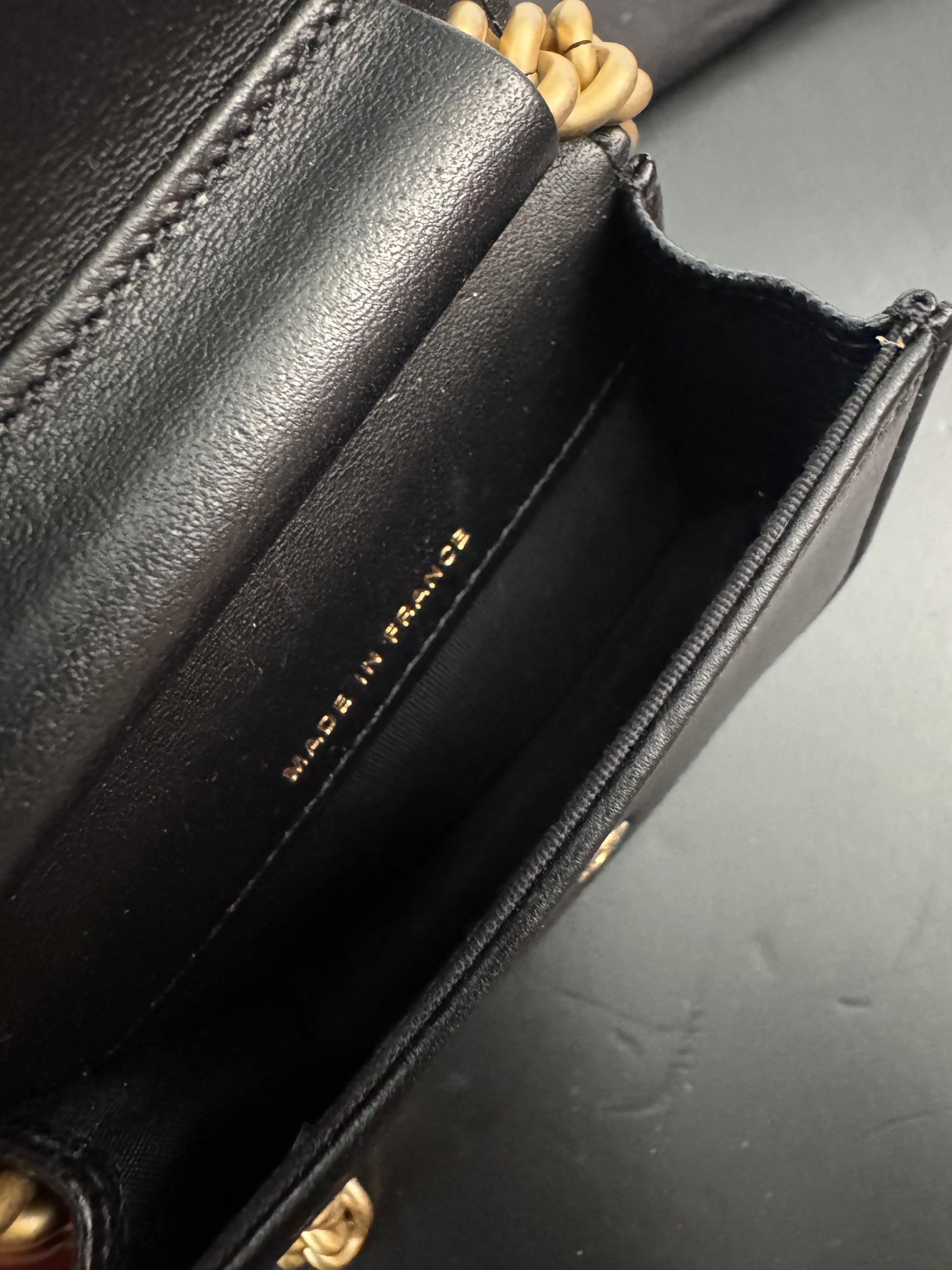 Chanel Boy flap belt bag in caviar leather and gold hardware