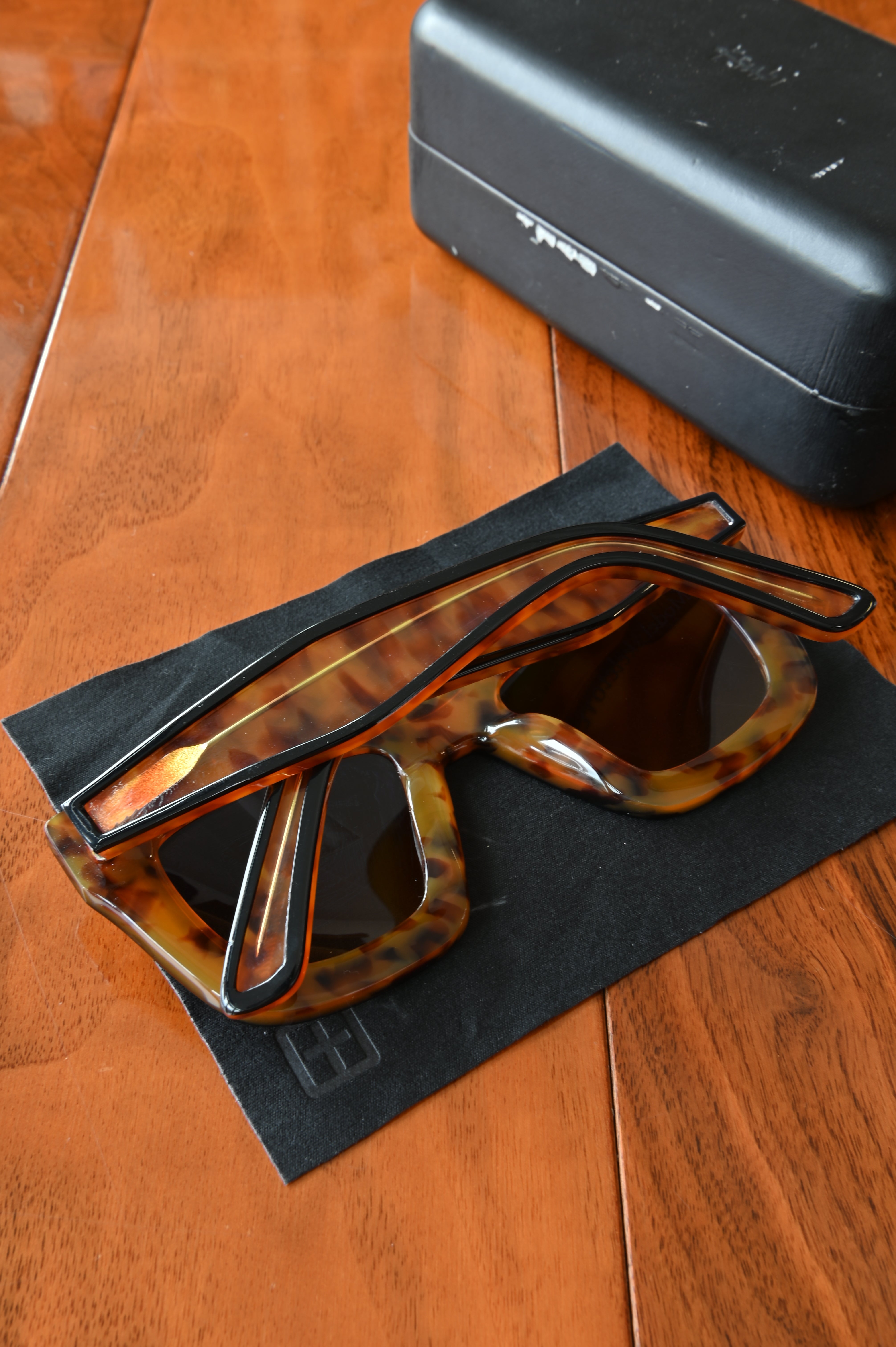 Ksubi Brown Skeleton Sunglasses back