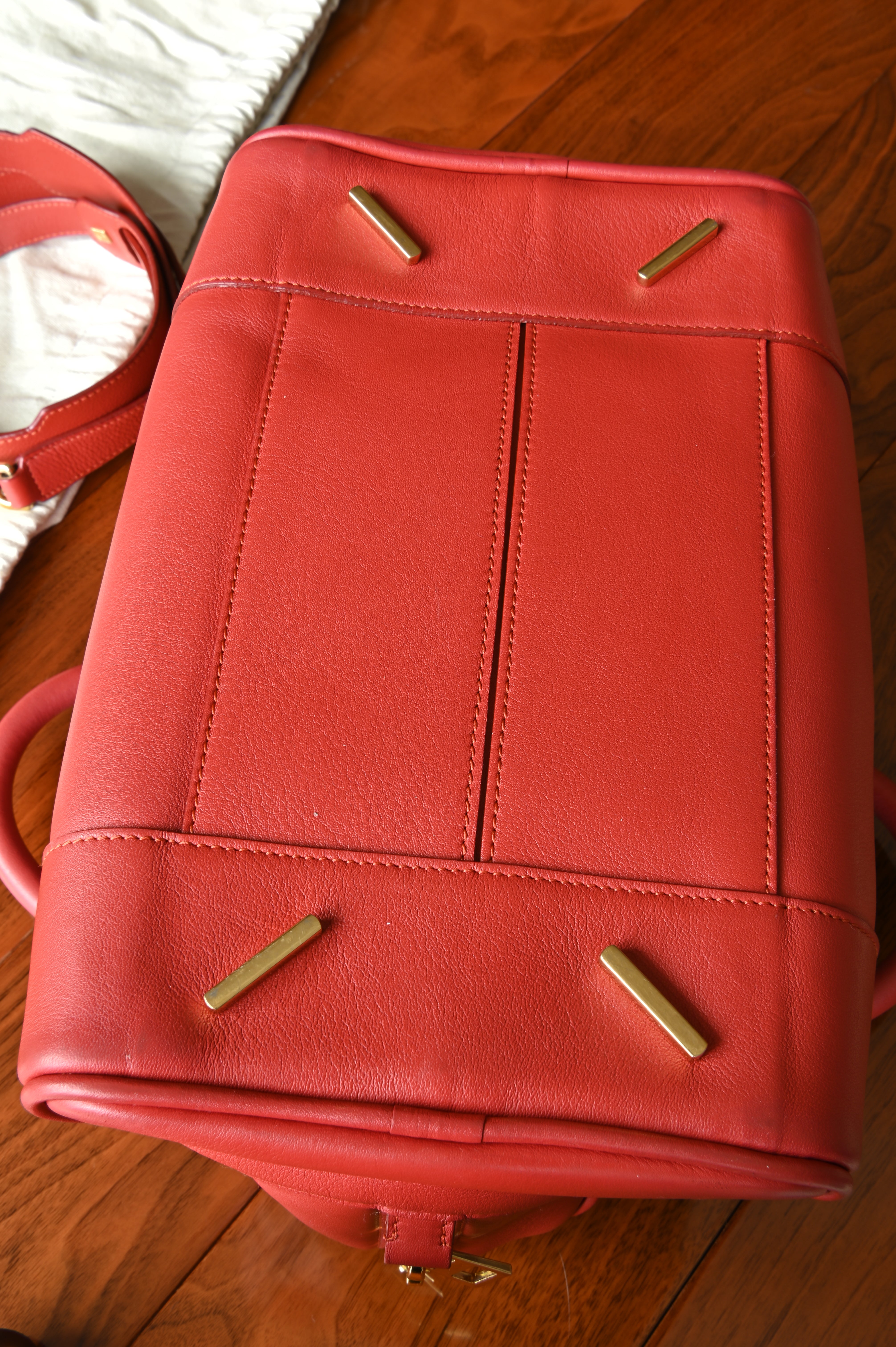 Loewe Pink Leather Bag bottom