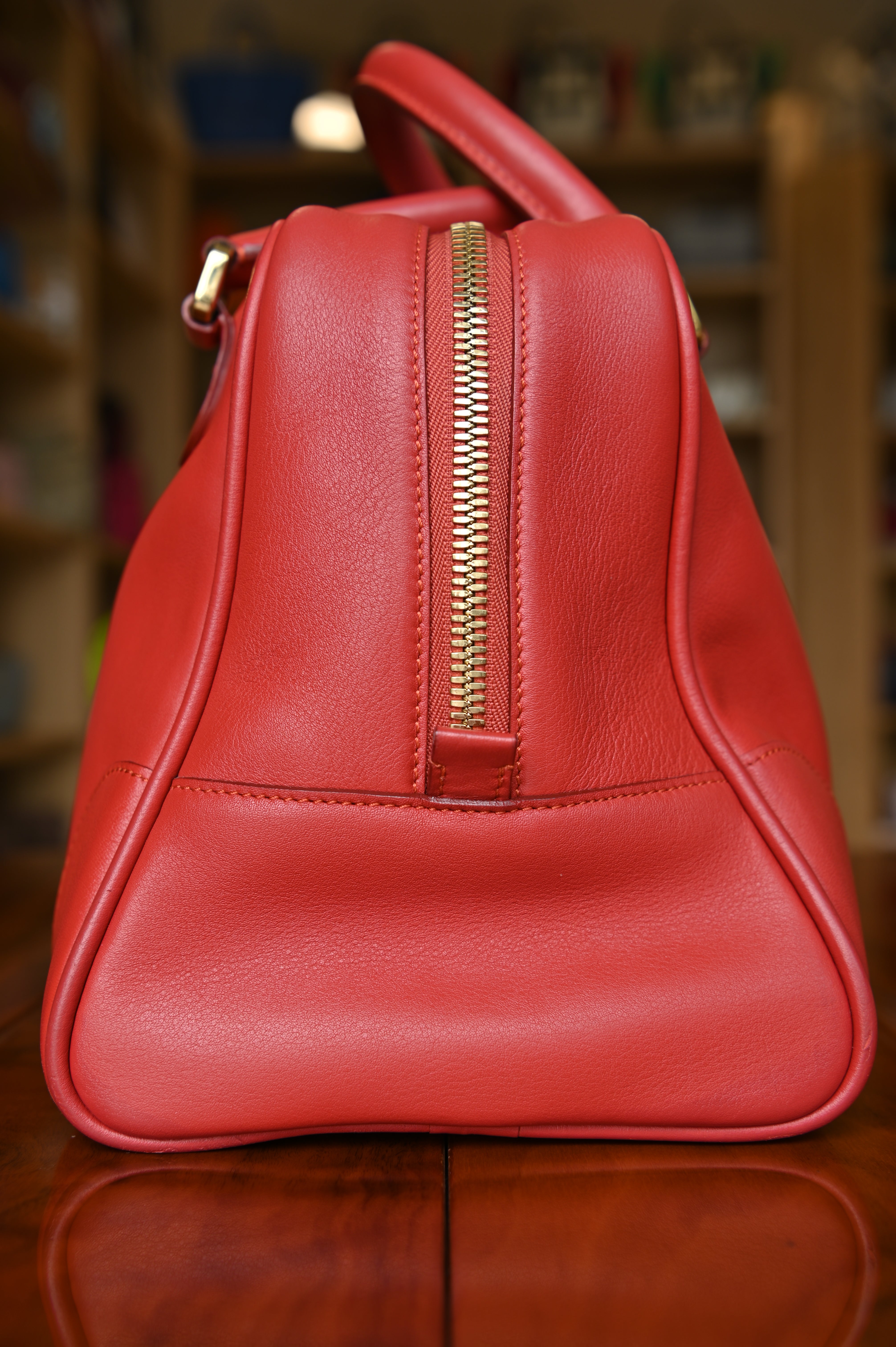 Loewe Pink Leather Bag side two