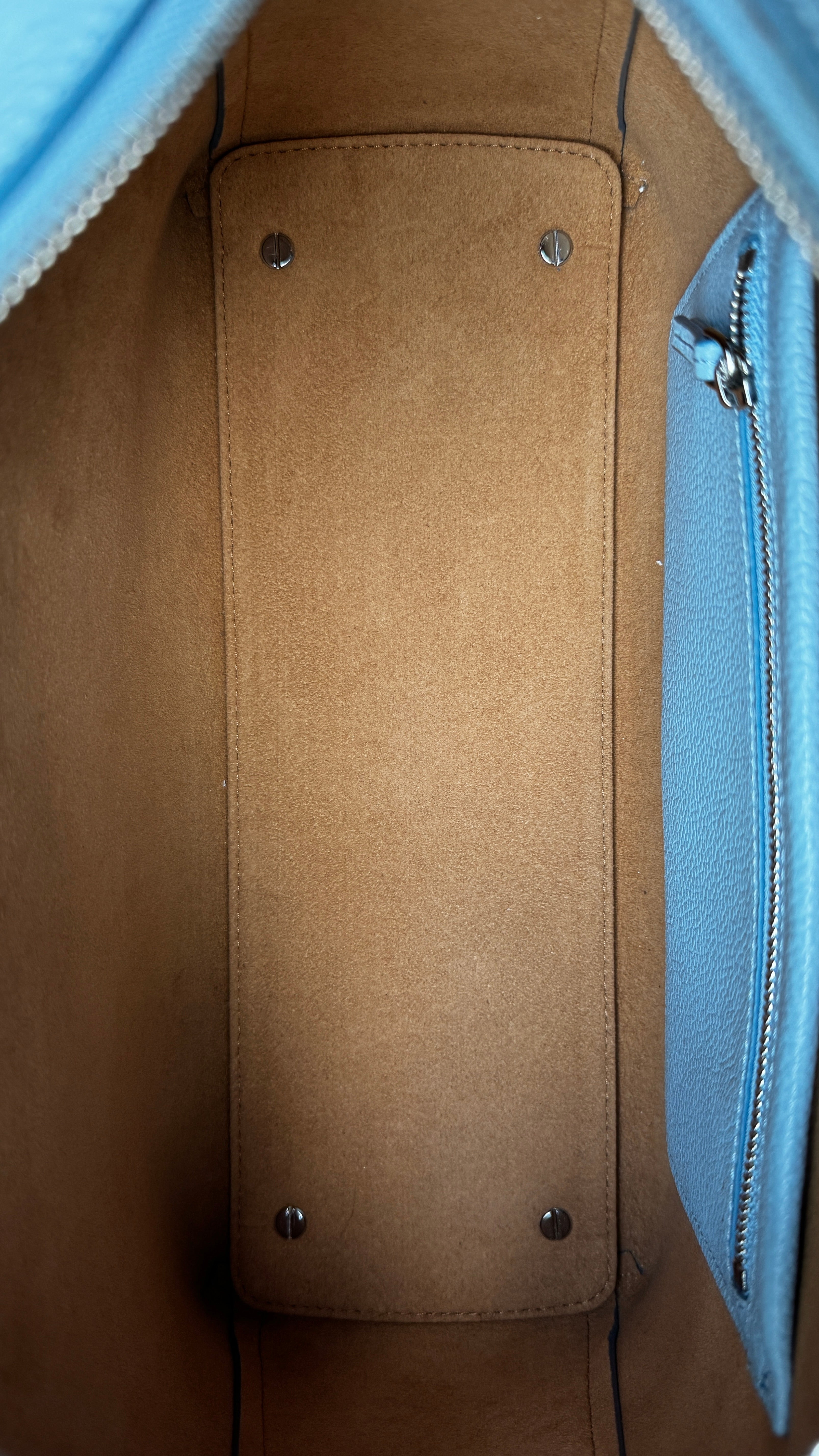 MCM Light Blue Crossbody Bag inside
