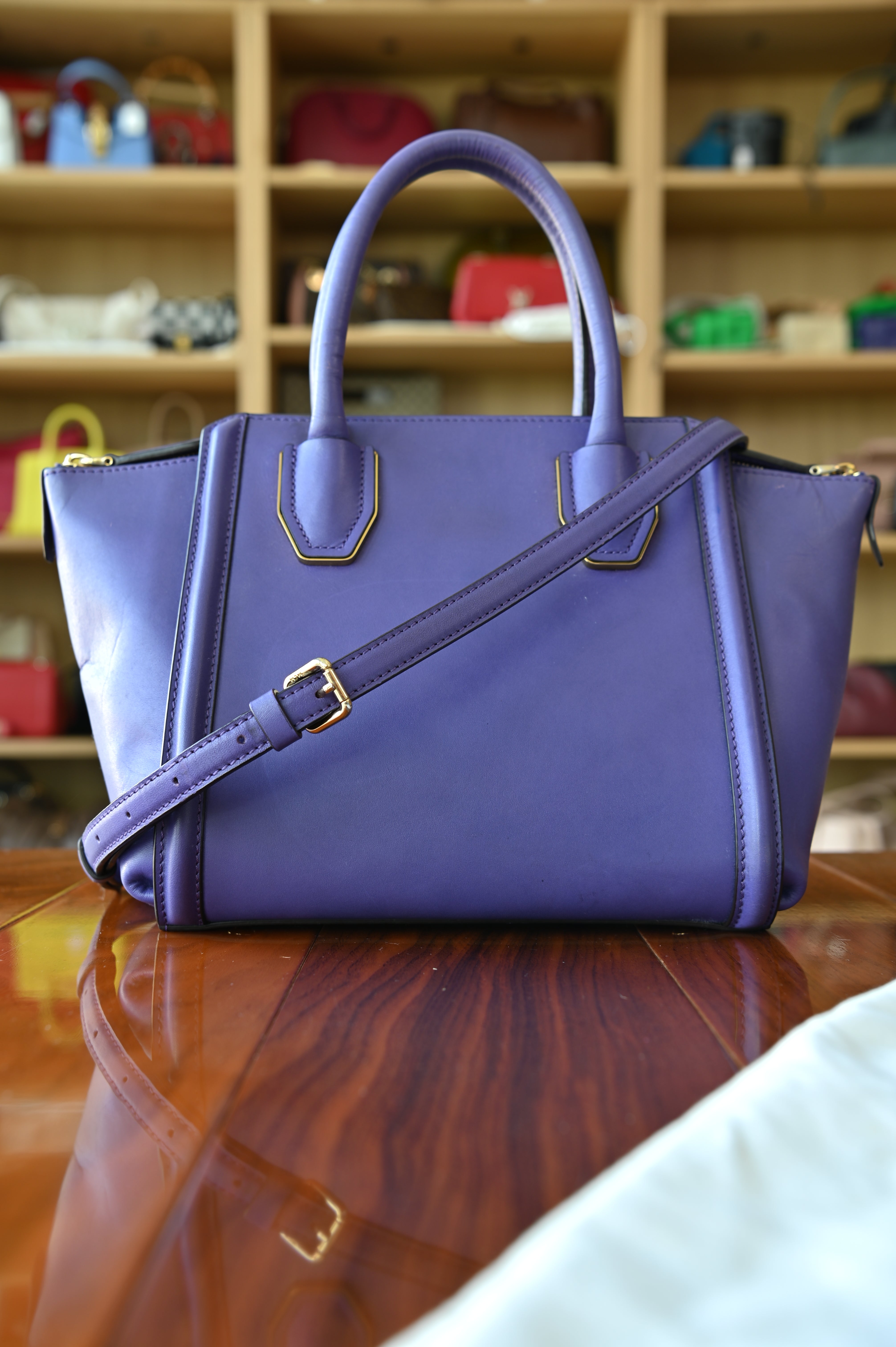 MCM Purple Crossbody Bag strap