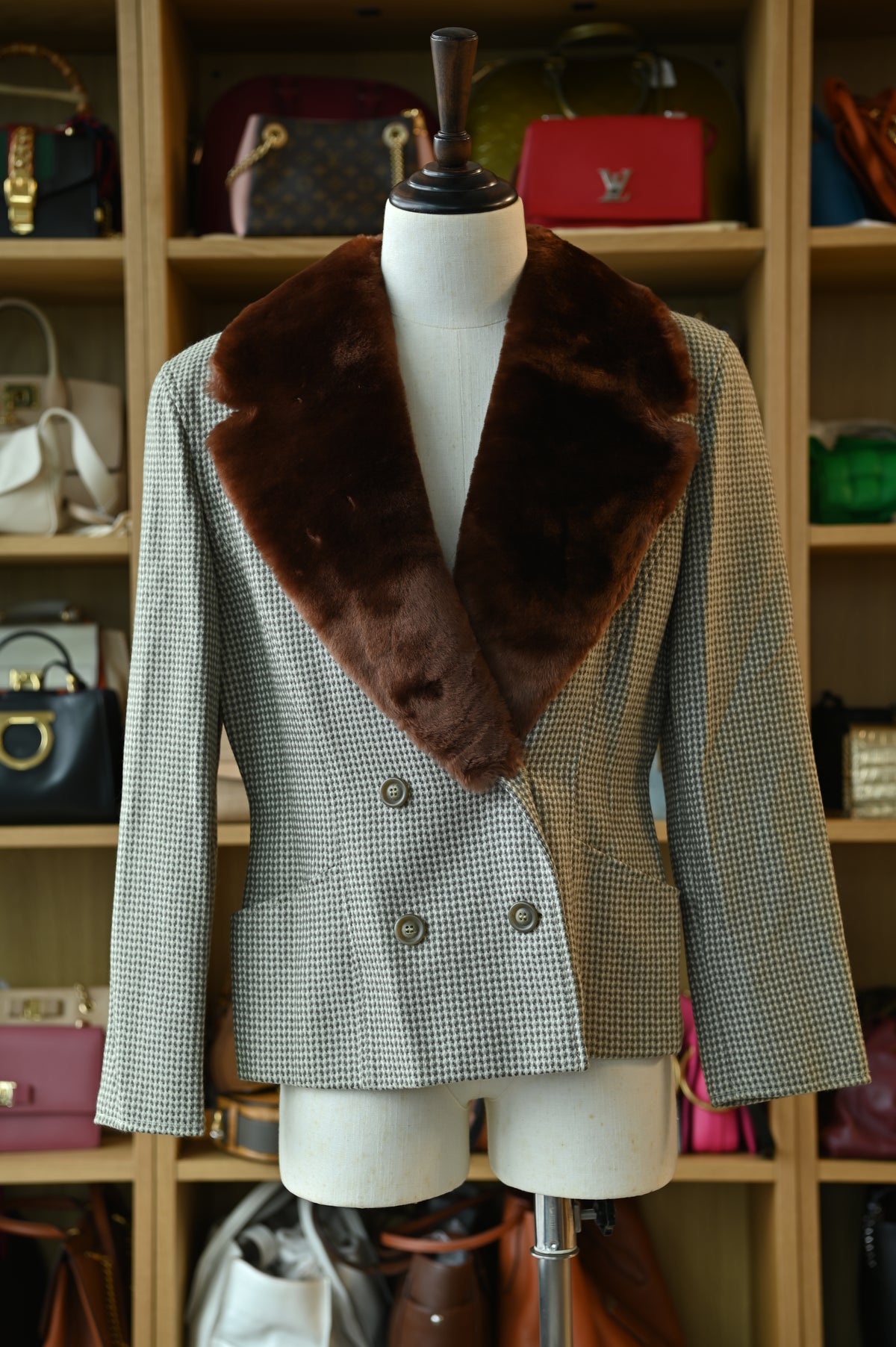 MaxMara Vintage Brown Fur Jacket