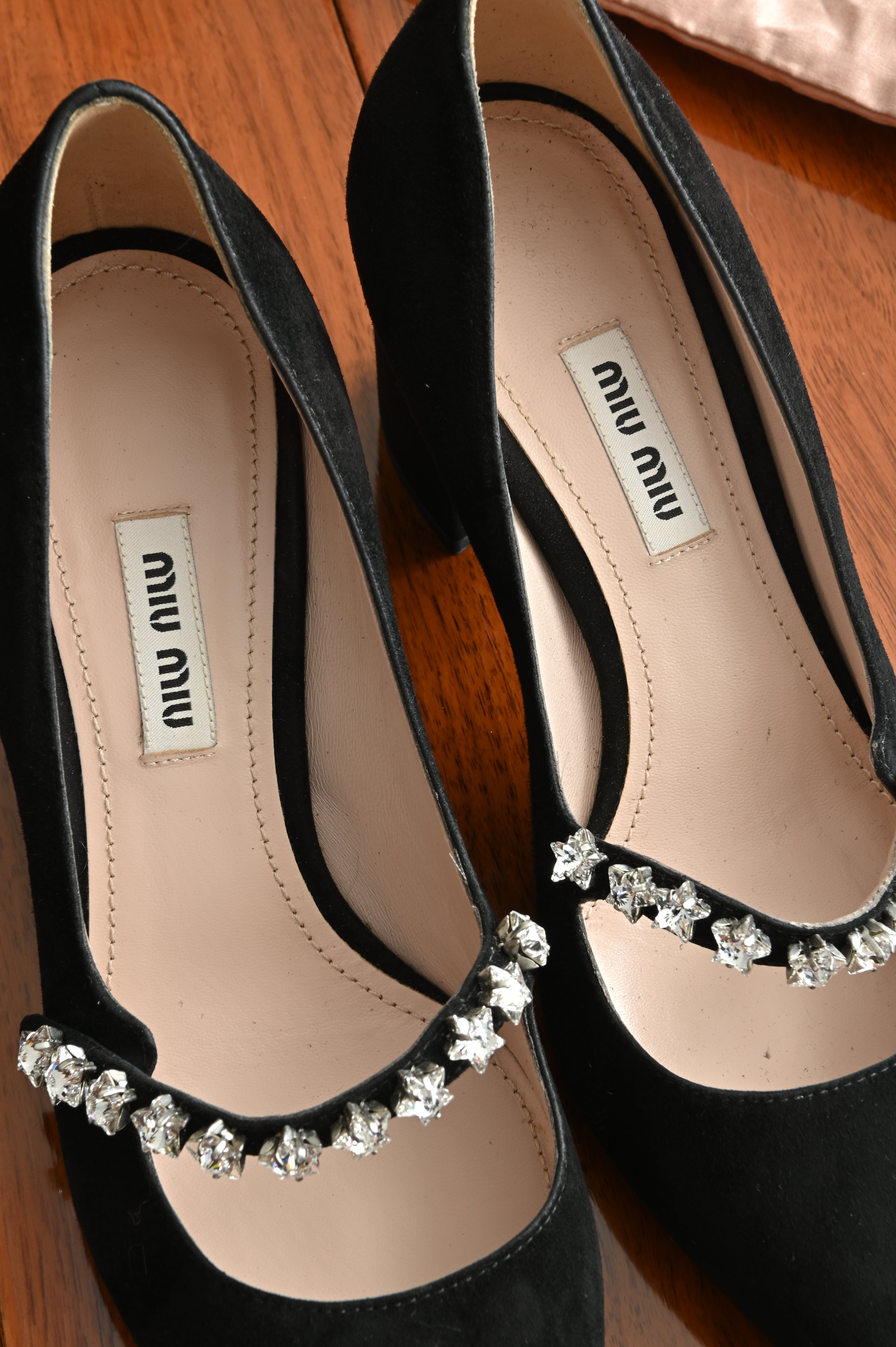 Miu Miu Mary Jane Heels logo two