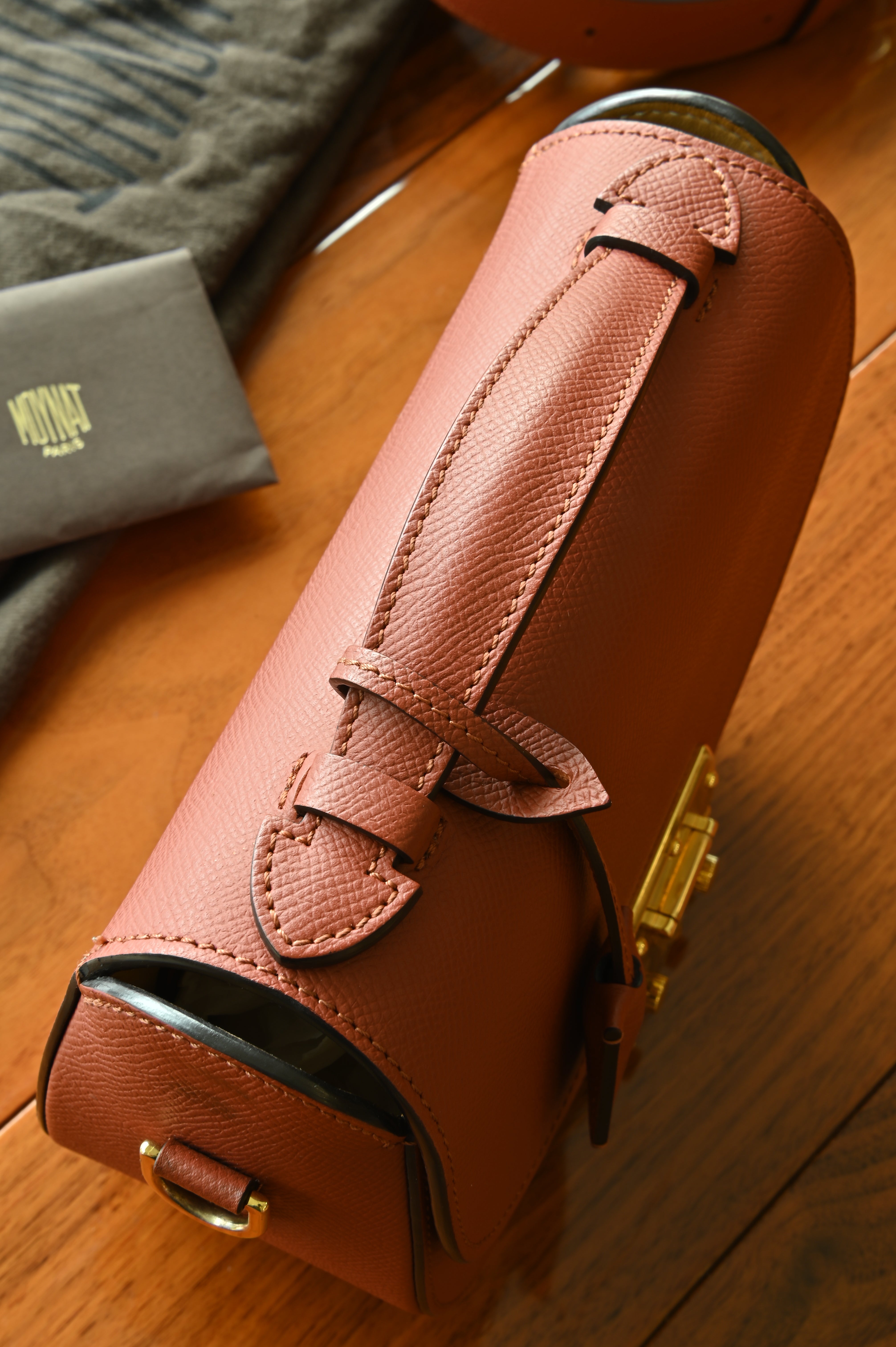 Moynat Bourbon Flori Shoulder Bag top