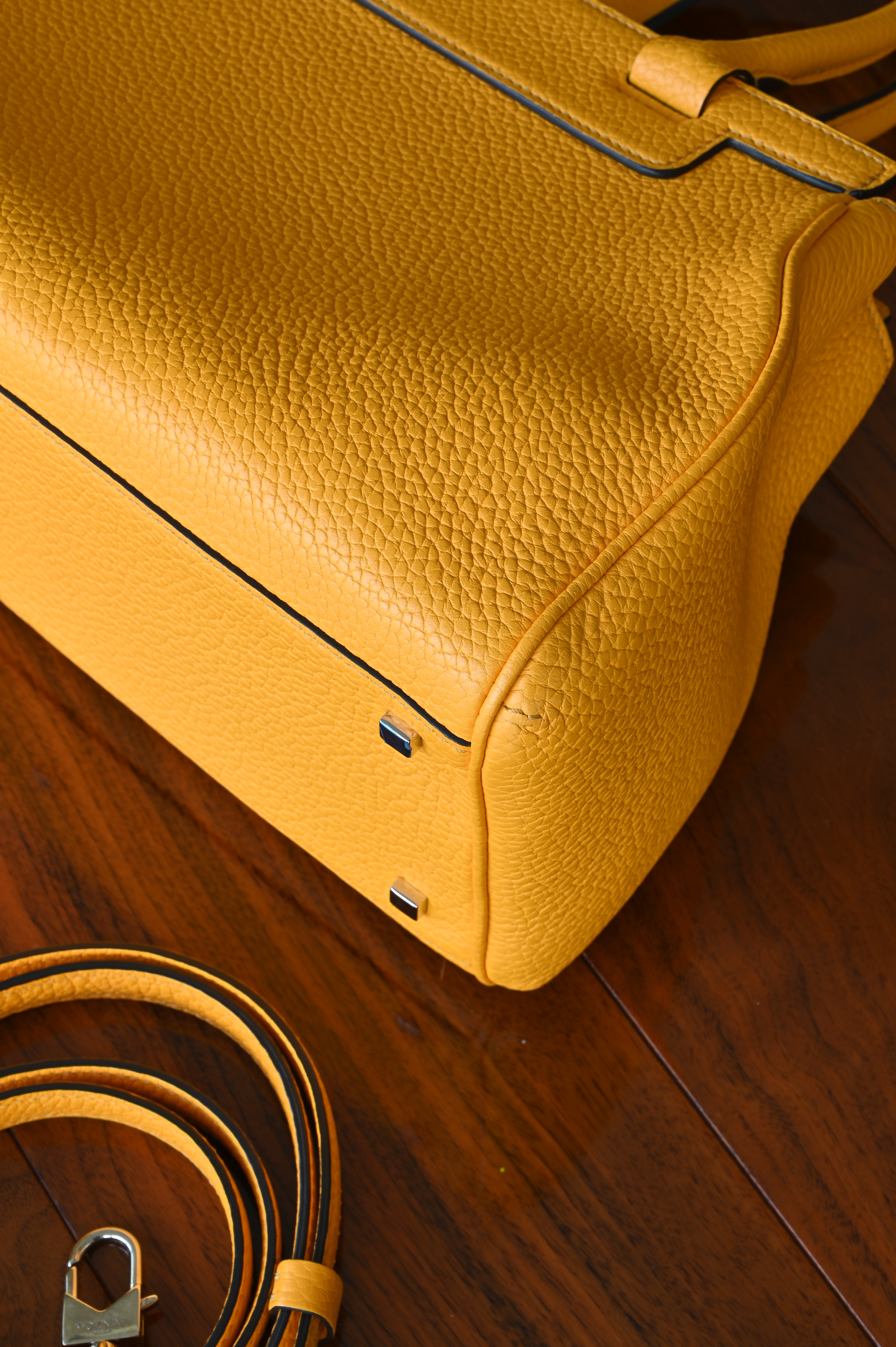 Moynat Pauline Orange Bag corner four