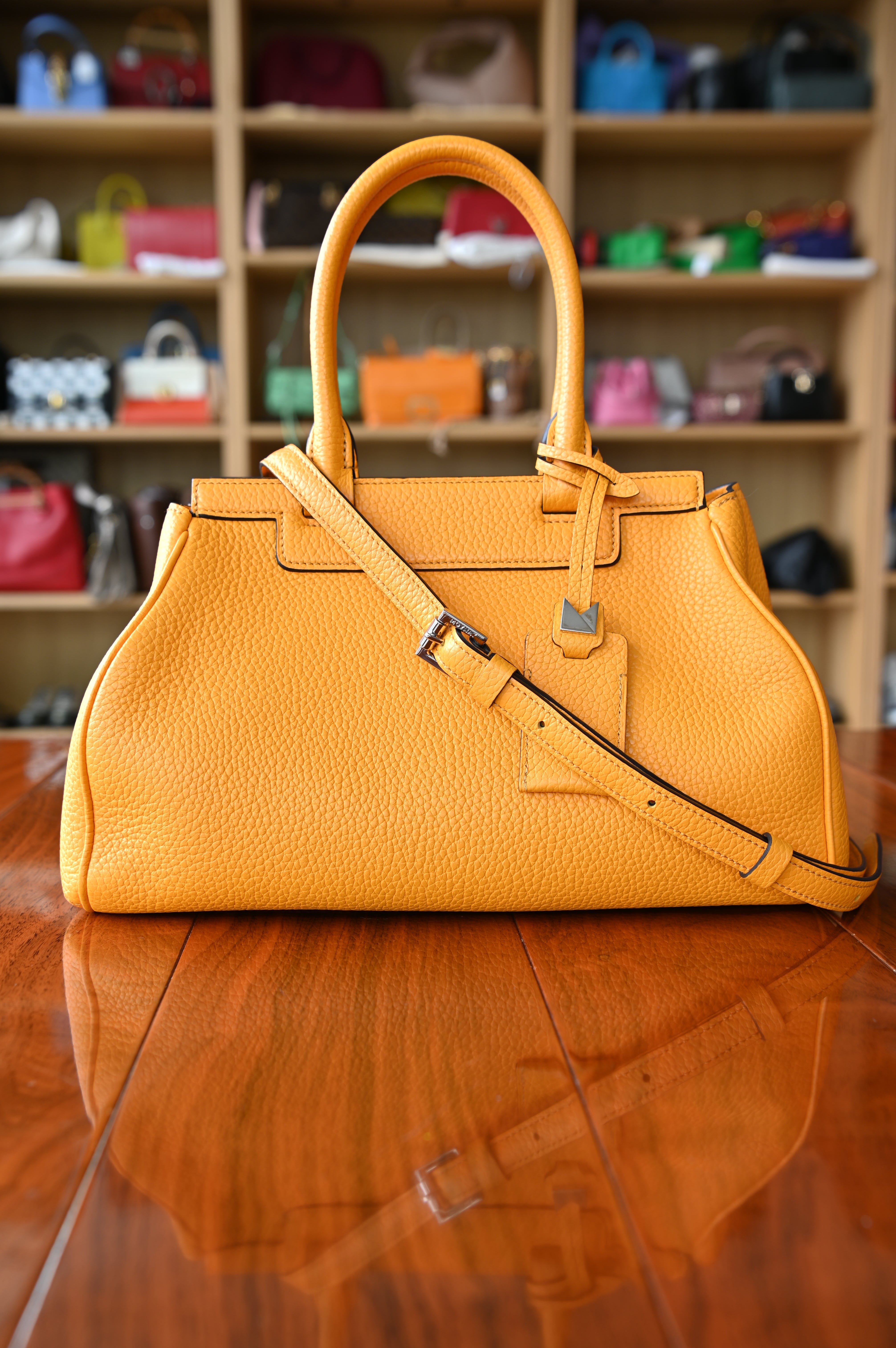 Moynat Pauline Orange Bag strap