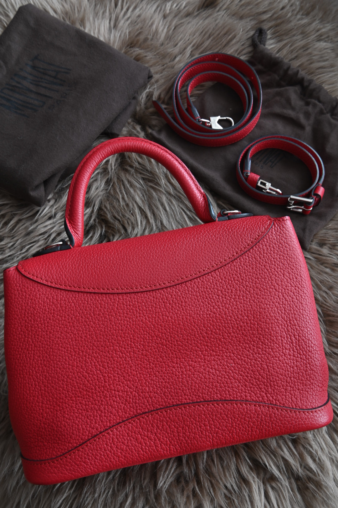 Moynat Rouge Gabrielle BB Silver Hardware back