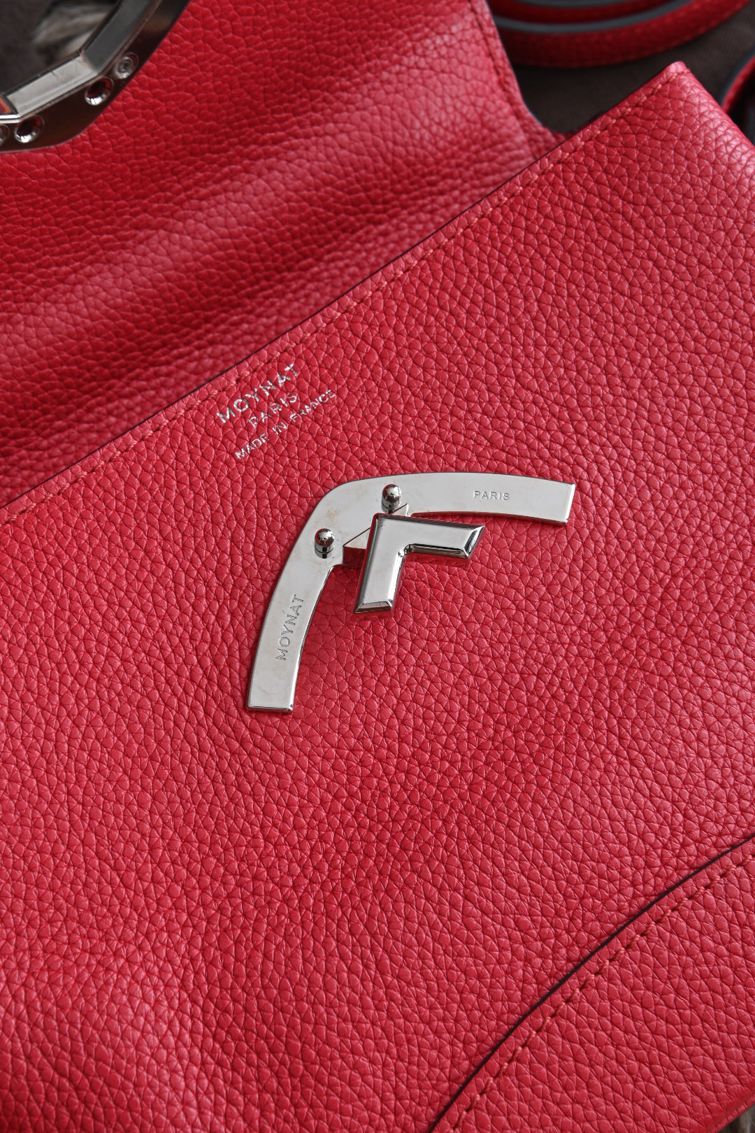Moynat Rouge Gabrielle BB Silver Hardware logo two