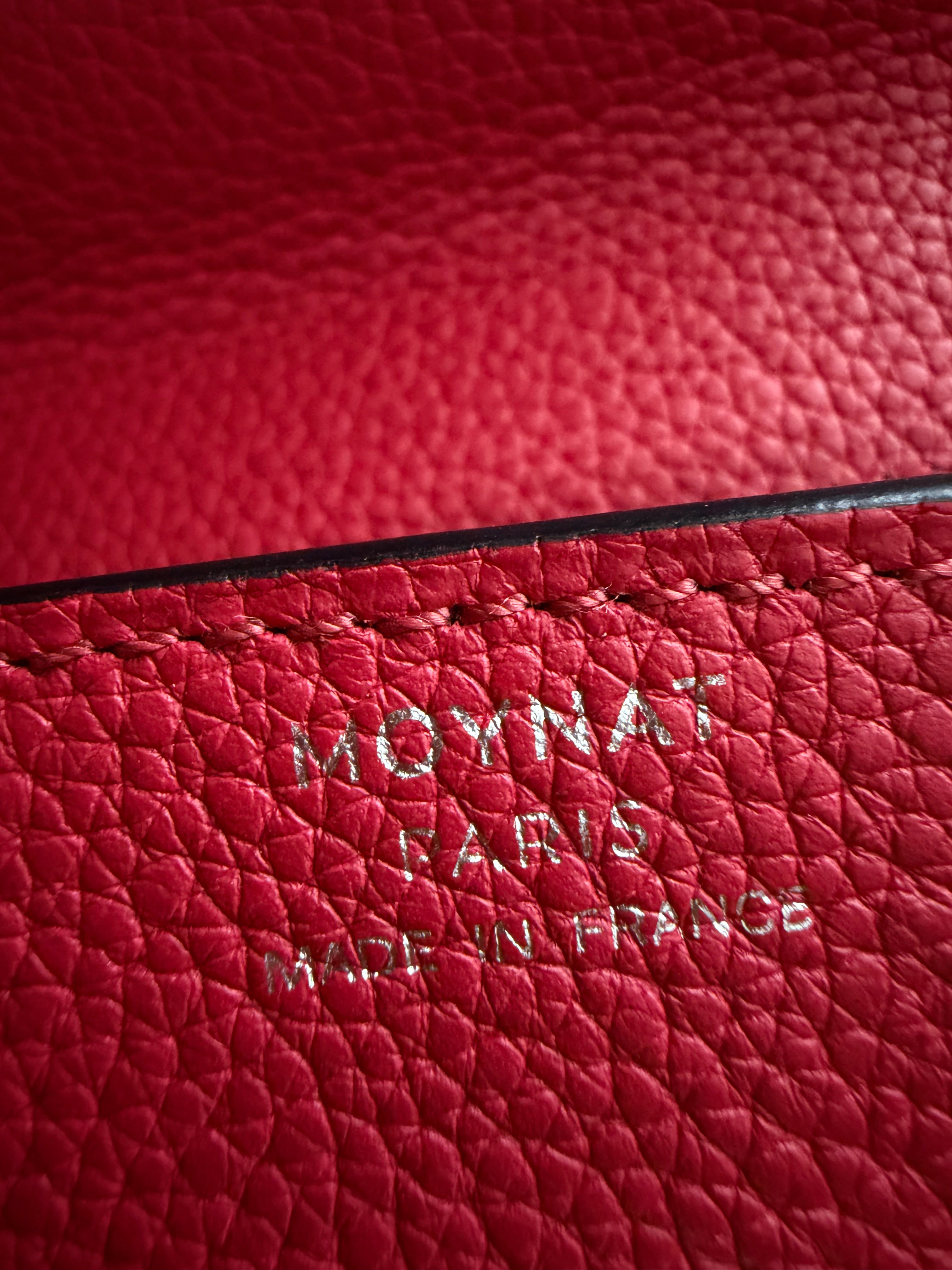 Moynat Rouge Gabrielle BB Silver Hardware moynat logo