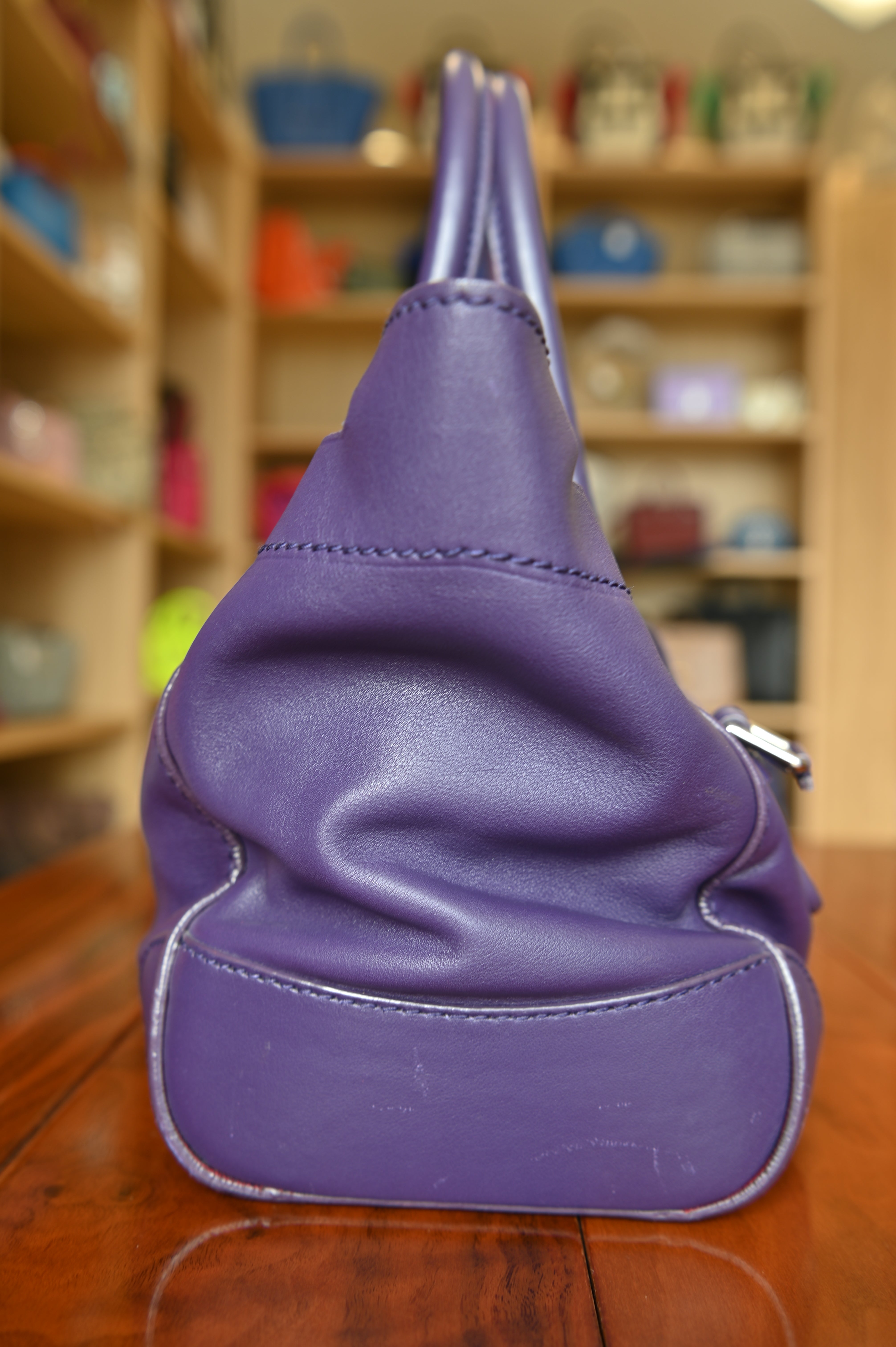 Ralph Lauren Purple Ricky Bag side two