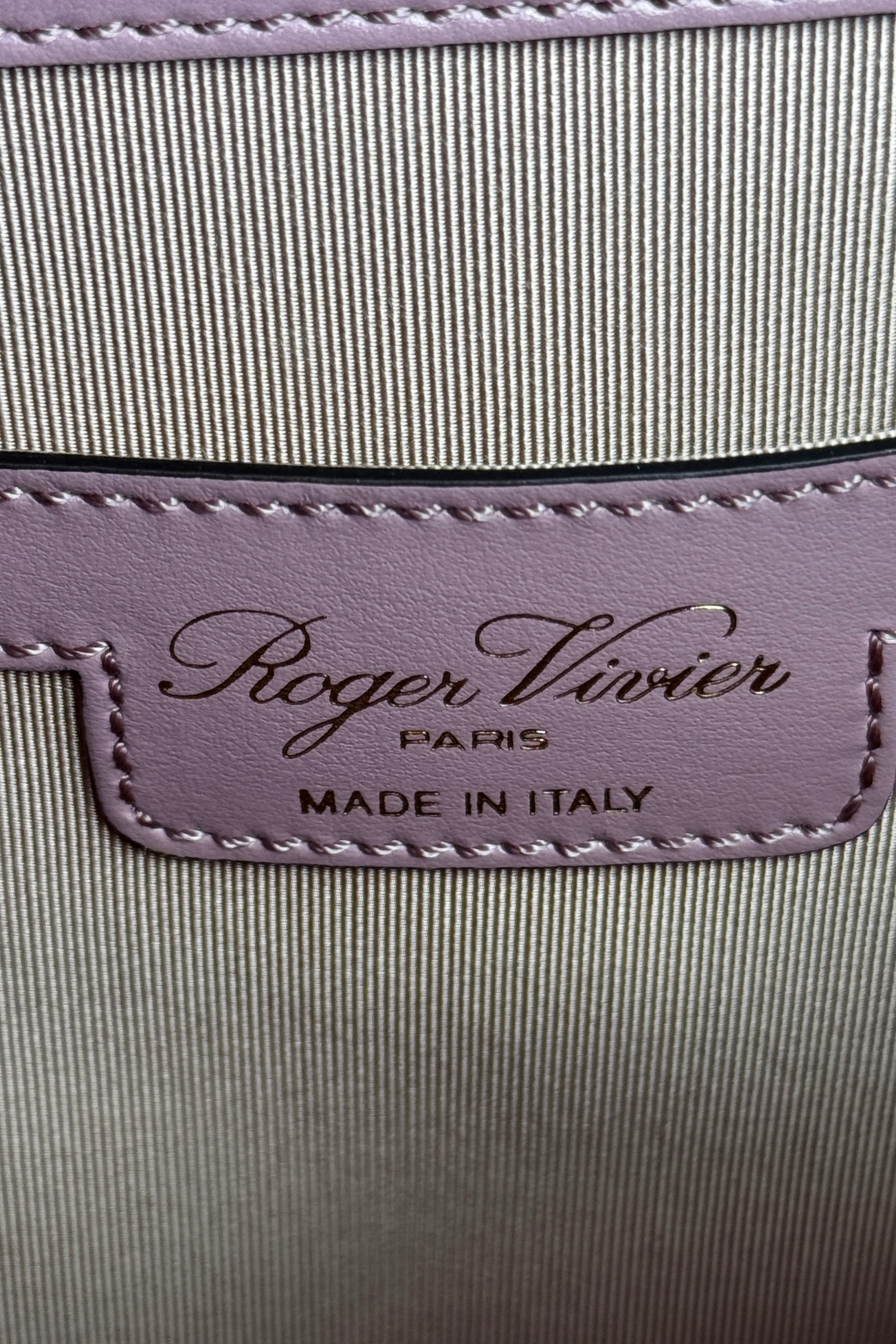 Roger Viver Pink Top Handle Bag logo two